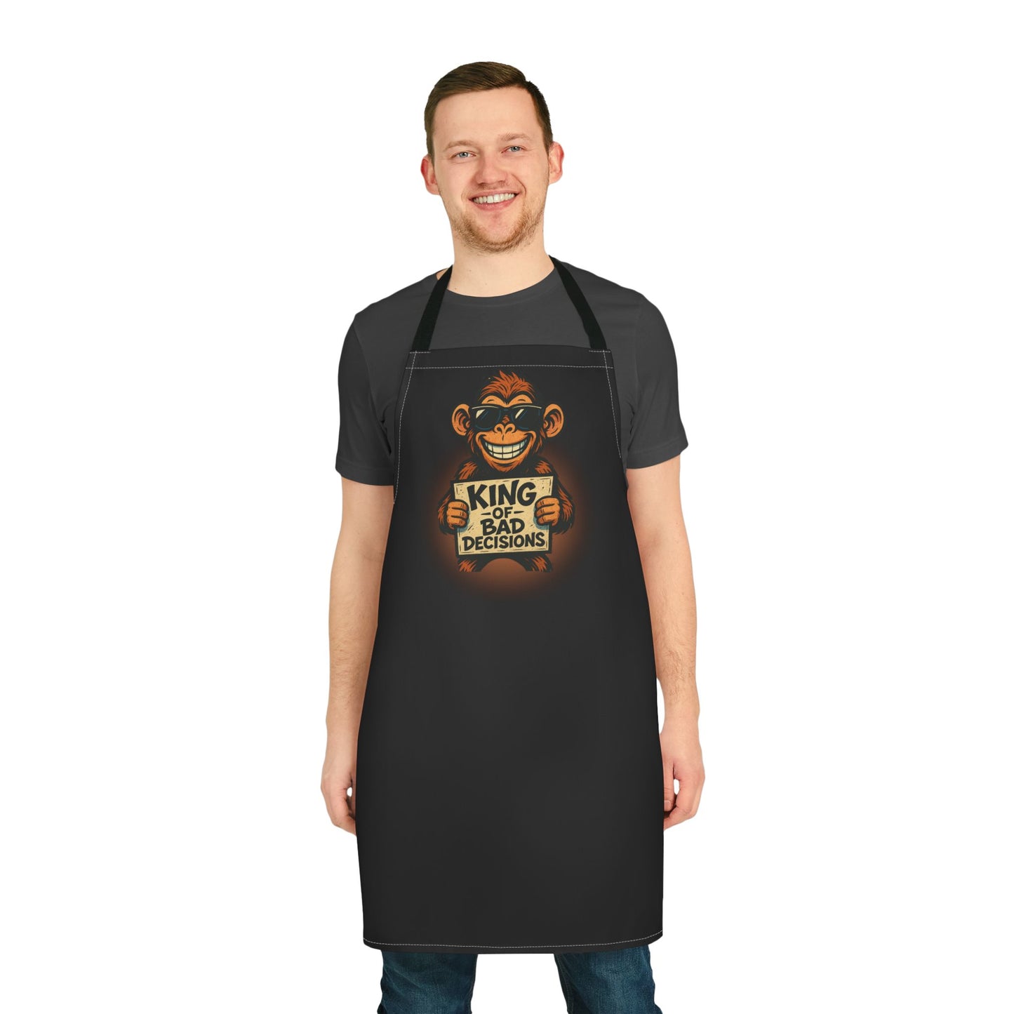 KING OF BAD DECISIONS - Apron (AOP) (BLACK)