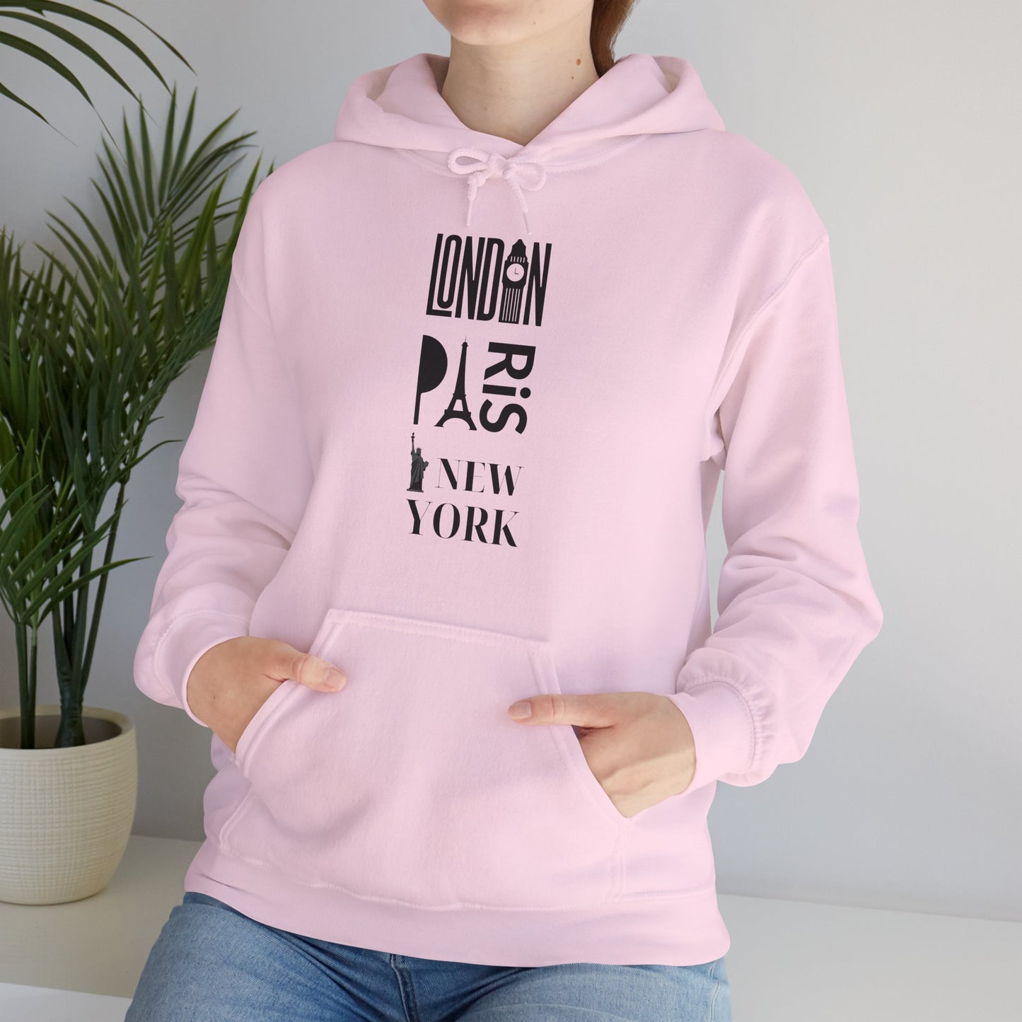 London Paris NY- Unisex Heavy Blend Hooded Sweatshirt (VARIETY OF COLORS)
