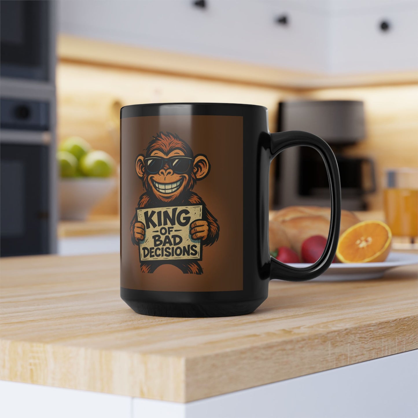 KING OF BAD DECISIONS- Big Mug, 15oz (Brown)