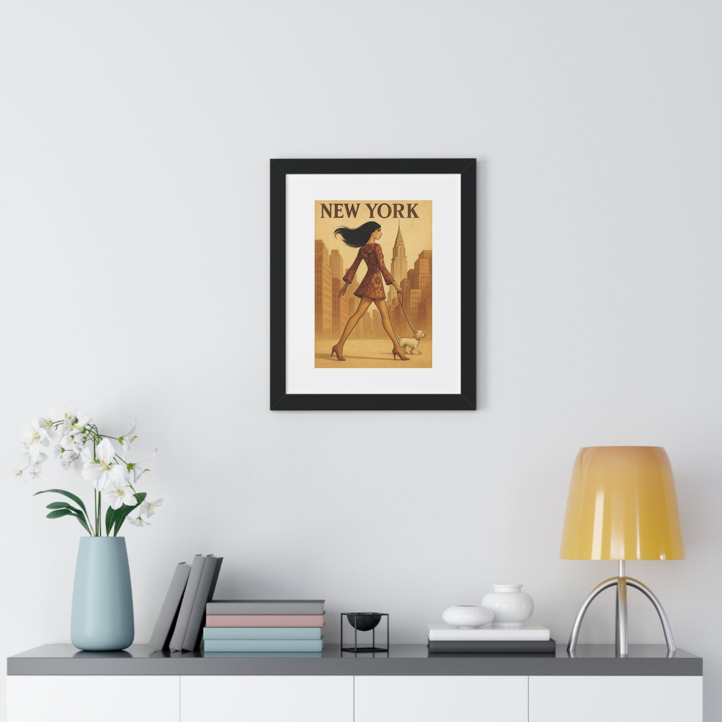 VINTAGE NEW YORK - “Framed Print- Top Pick for Classic Chic Apartment Decor”