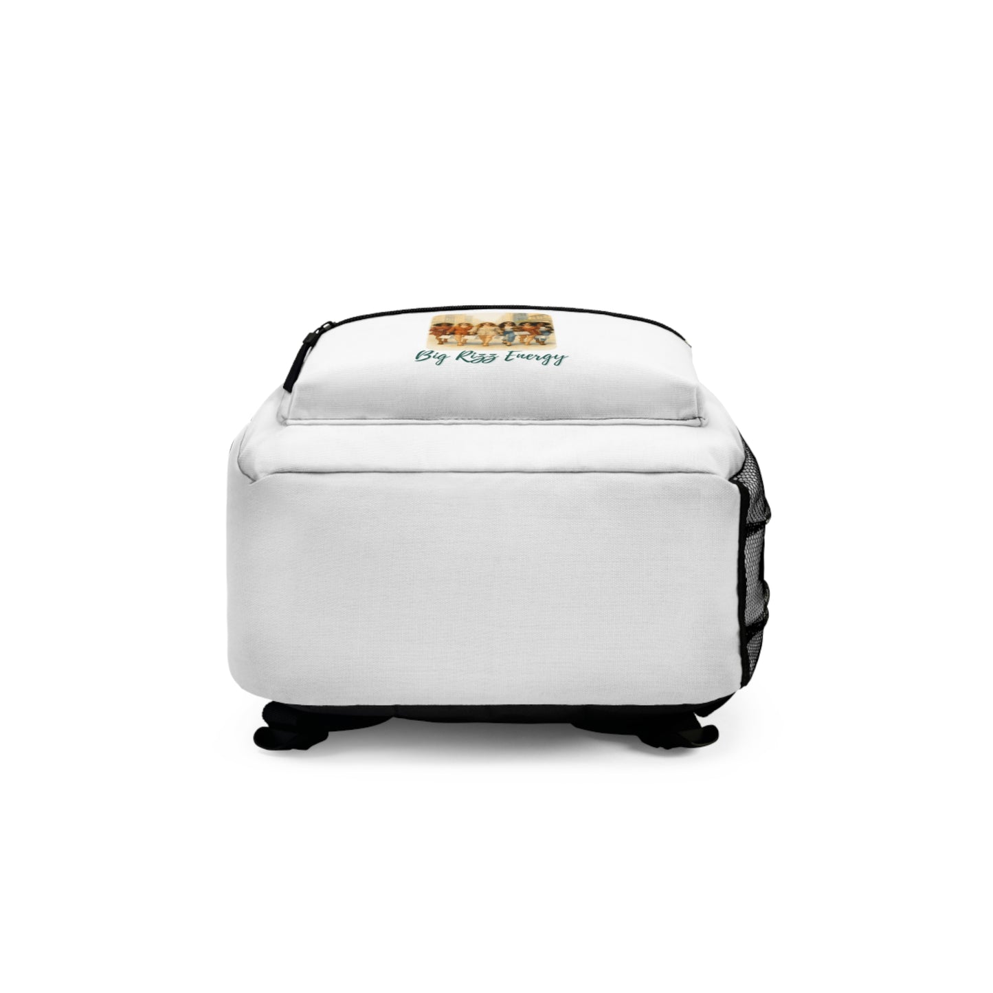 BIG RIZZ ENERGY- Empire Backpack (WHITE)"Fashion Meets Everyday Function"