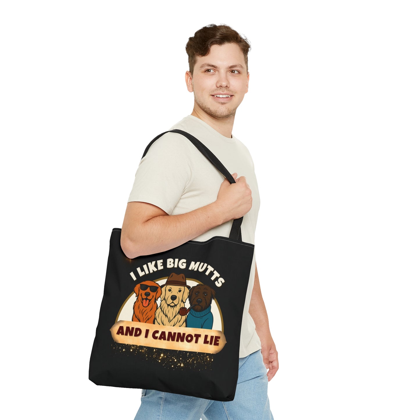 "I LIKE BIG MUTTS AND I CANNOT LIE- AOP Tote Bag "Legendary Truth"