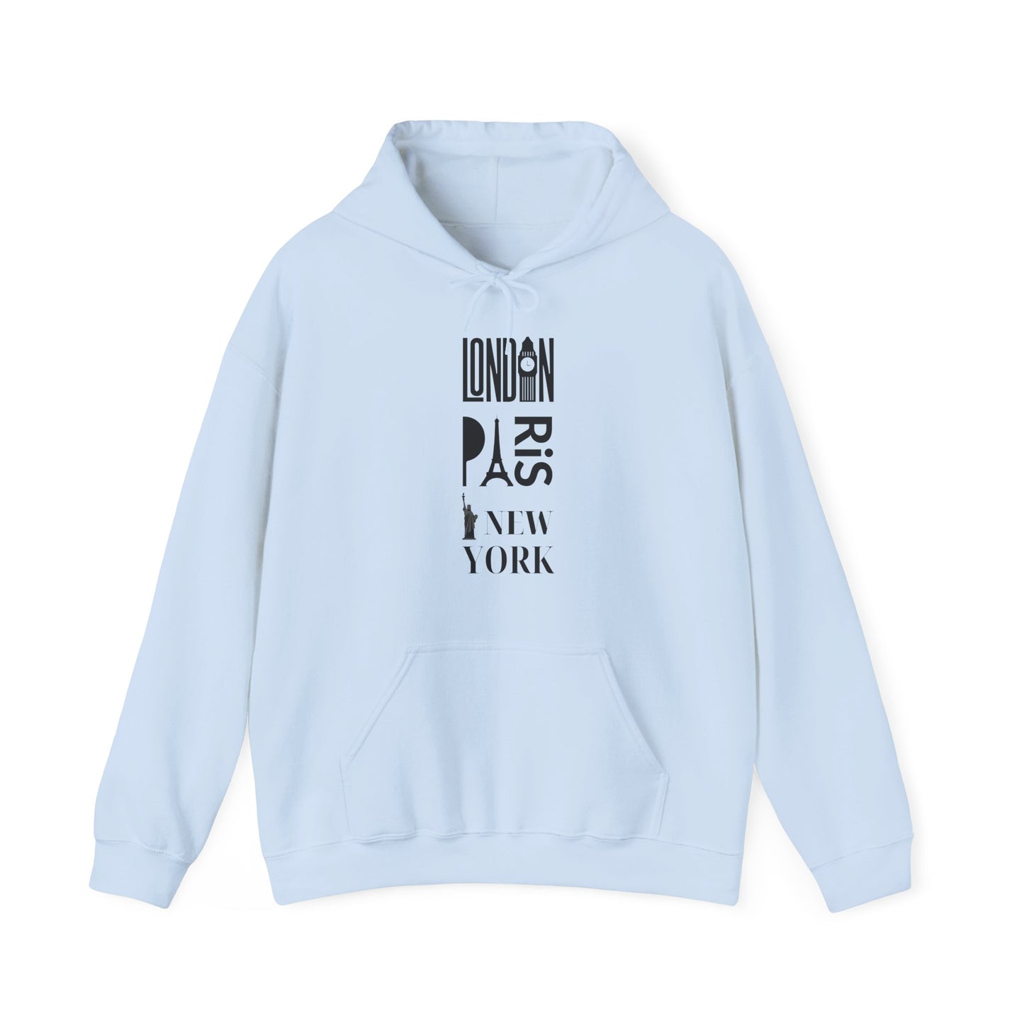 London Paris NY- Unisex Heavy Blend Hooded Sweatshirt (VARIETY OF COLORS)