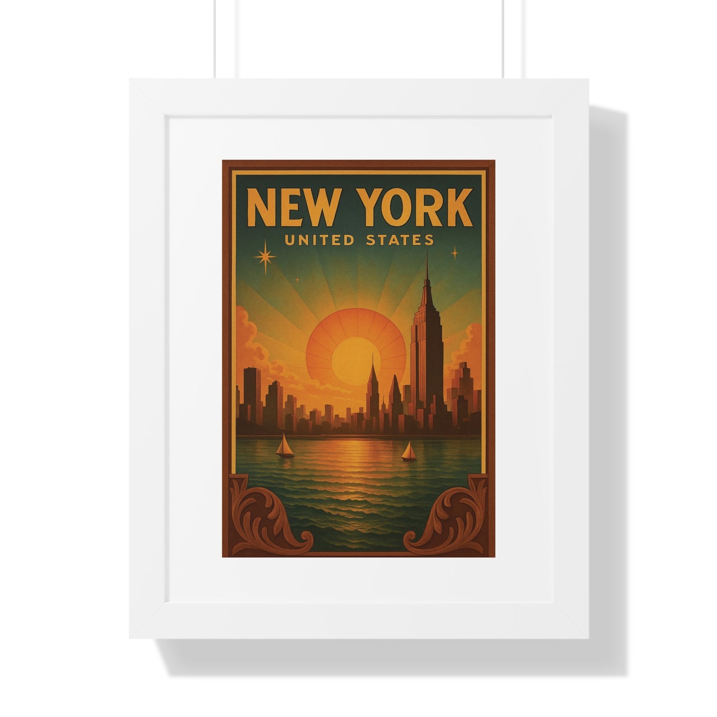 NEW YORK AT DUSK - “Wall Art That Slays - Great for Chic Interiors”