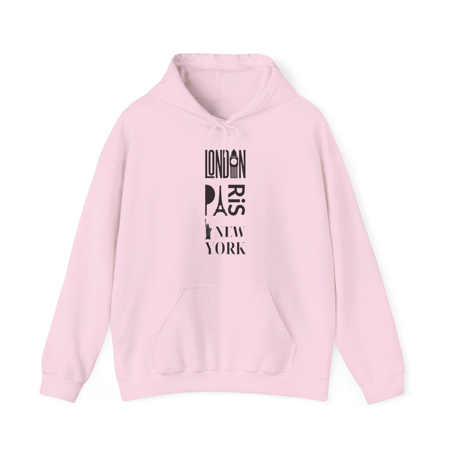 London Paris NY- Unisex Heavy Blend Hooded Sweatshirt (VARIETY OF COLORS)