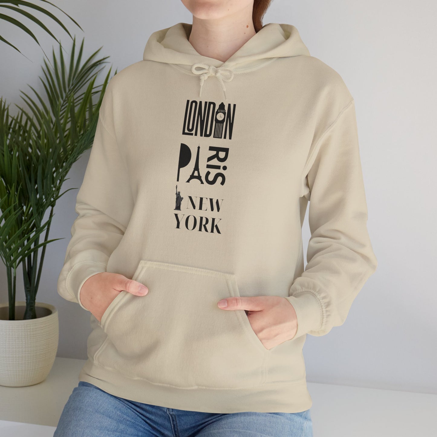 London Paris NY- Unisex Heavy Blend Hooded Sweatshirt (VARIETY OF COLORS)