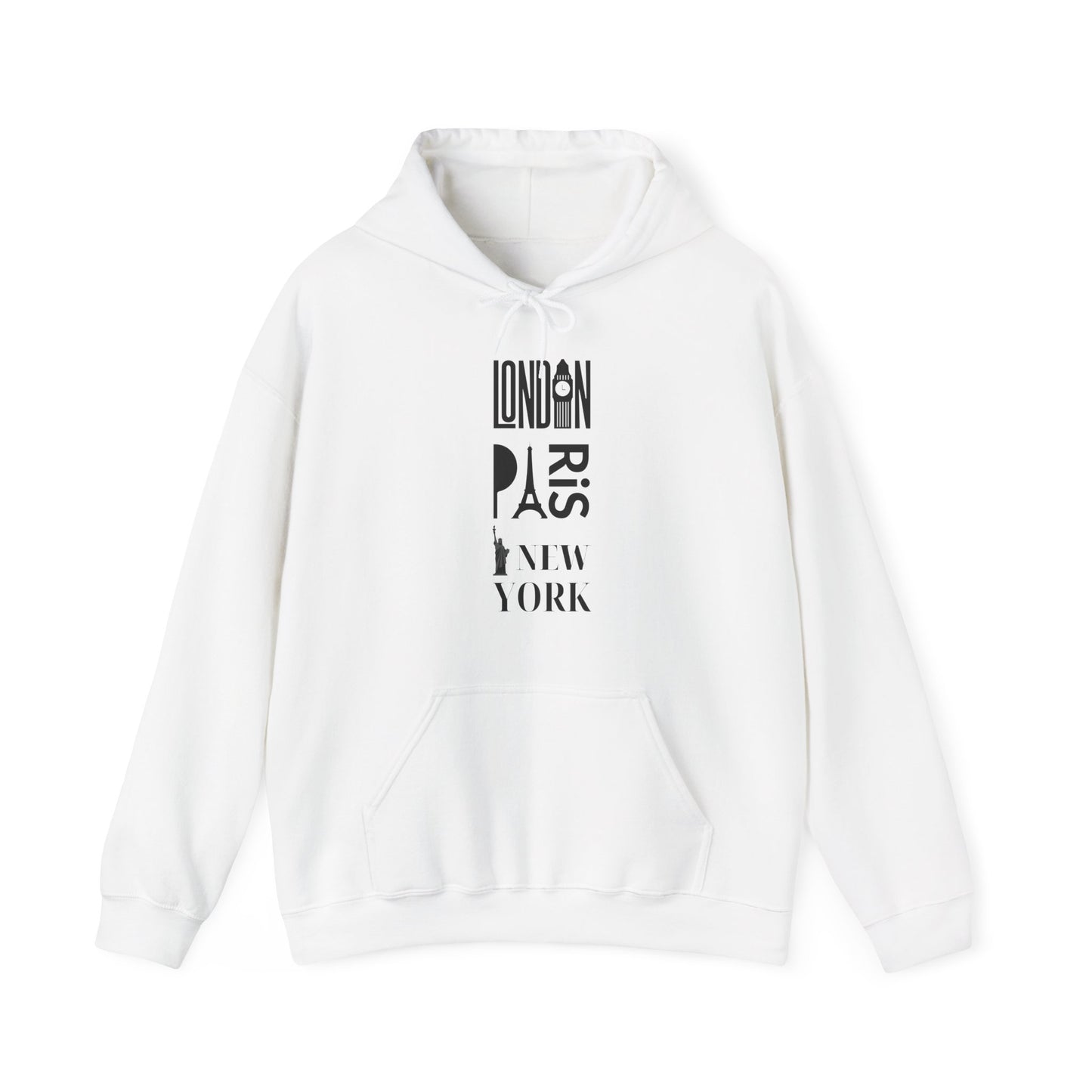 London Paris NY- Unisex Heavy Blend Hooded Sweatshirt (VARIETY OF COLORS)