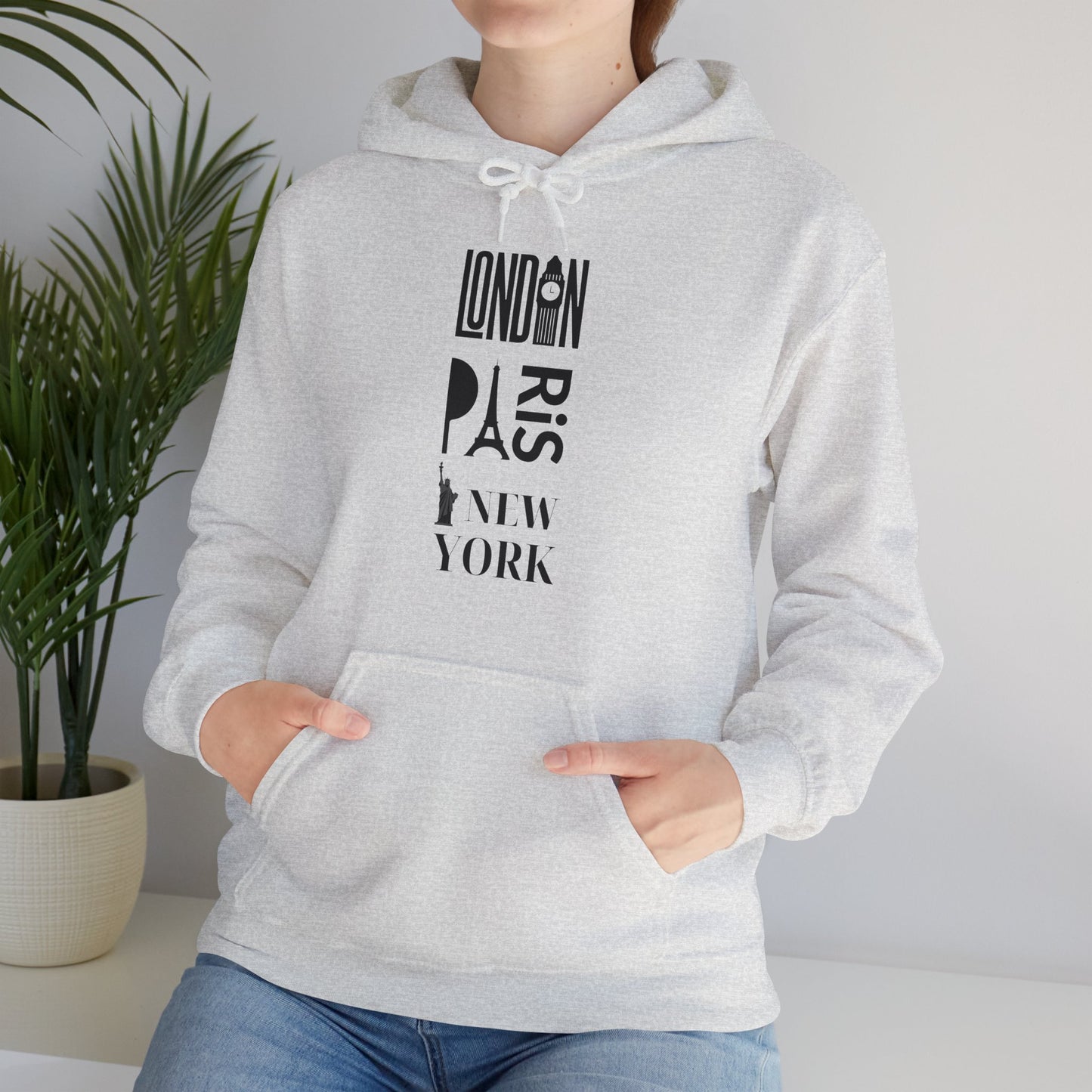 London Paris NY- Unisex Heavy Blend Hooded Sweatshirt (VARIETY OF COLORS)