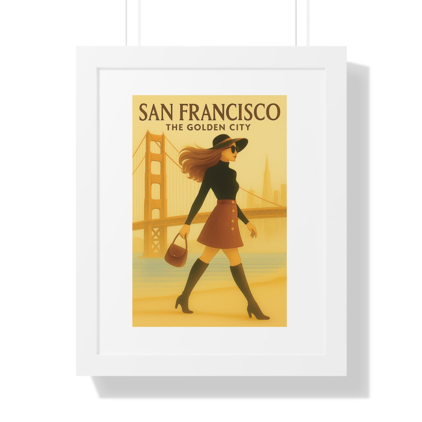 SAN Francisco Fashion Model 1970’s- “Trendy Wall Art That Transforms Any Room”