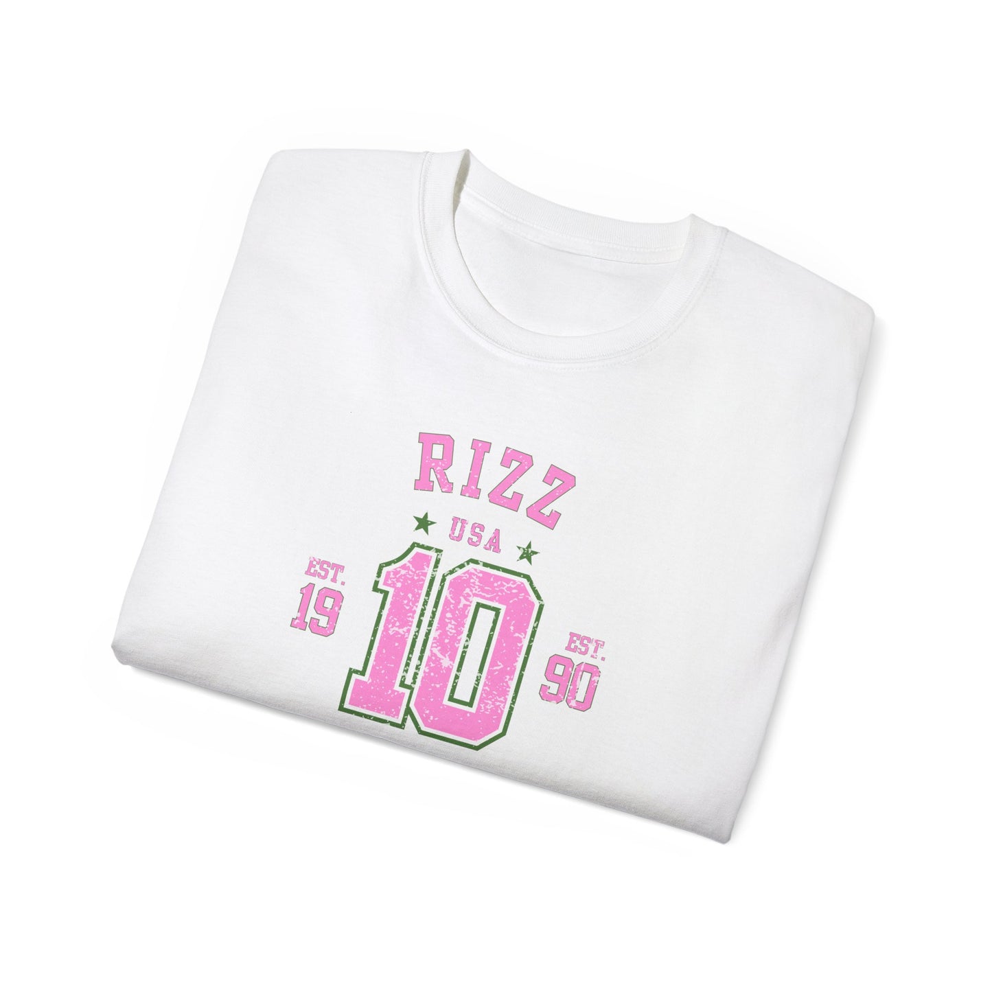 RIZZ UNIVERSITY #10 VARSITY LEAGUE - T-Shirt! “Style focused Shirt for College, Weekends & Beyond”