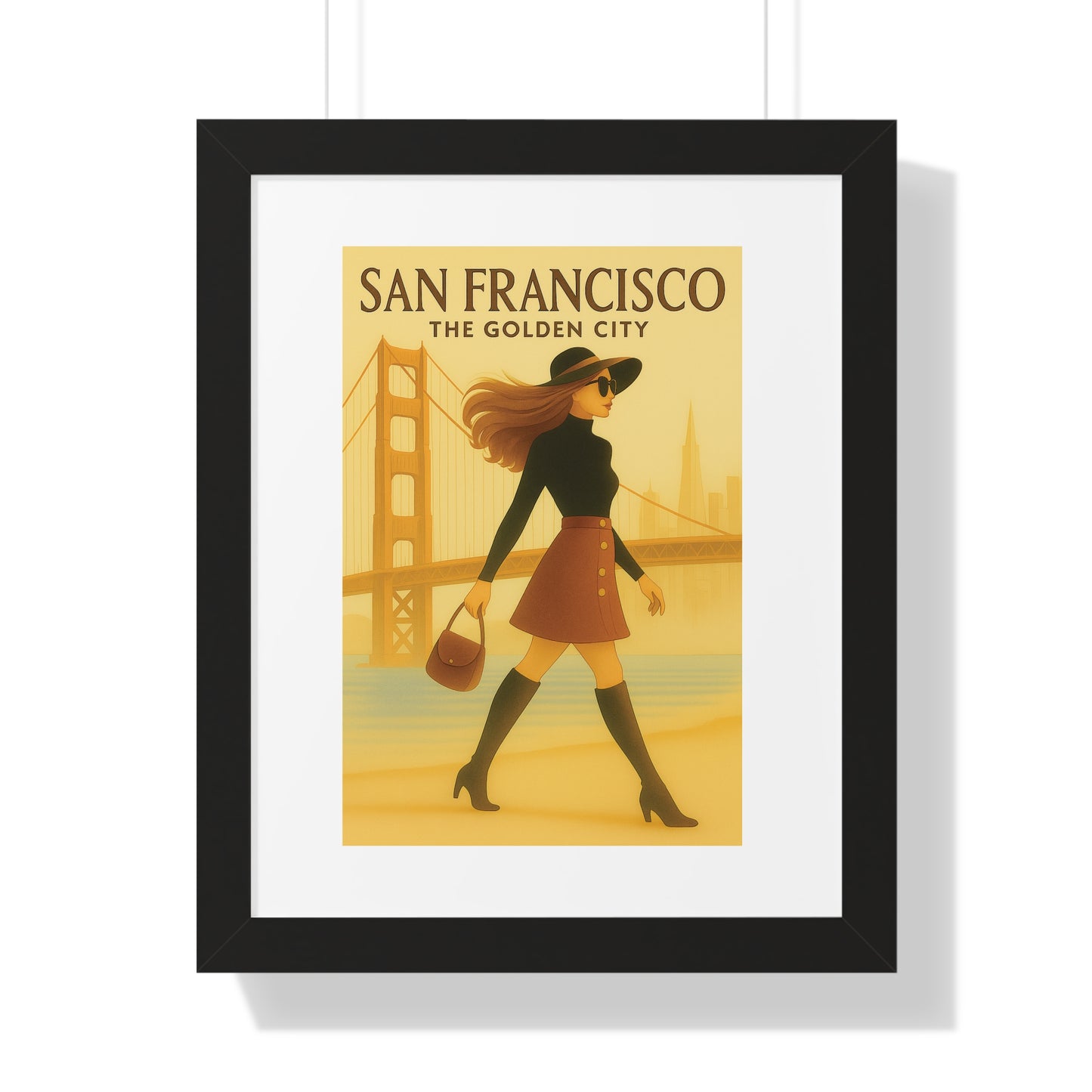 SAN Francisco Fashion Model 1970’s- “Trendy Wall Art That Transforms Any Room”