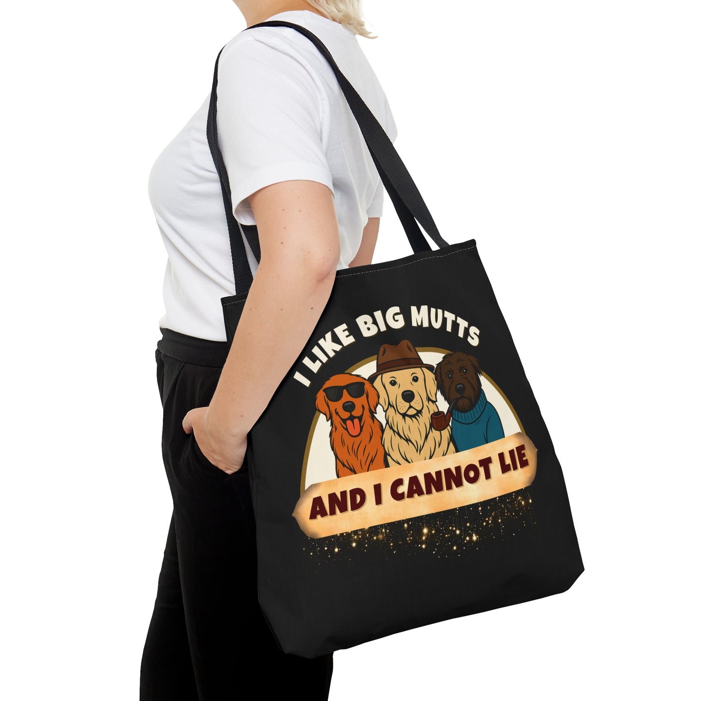 "I LIKE BIG MUTTS AND I CANNOT LIE- AOP Tote Bag "Legendary Truth"