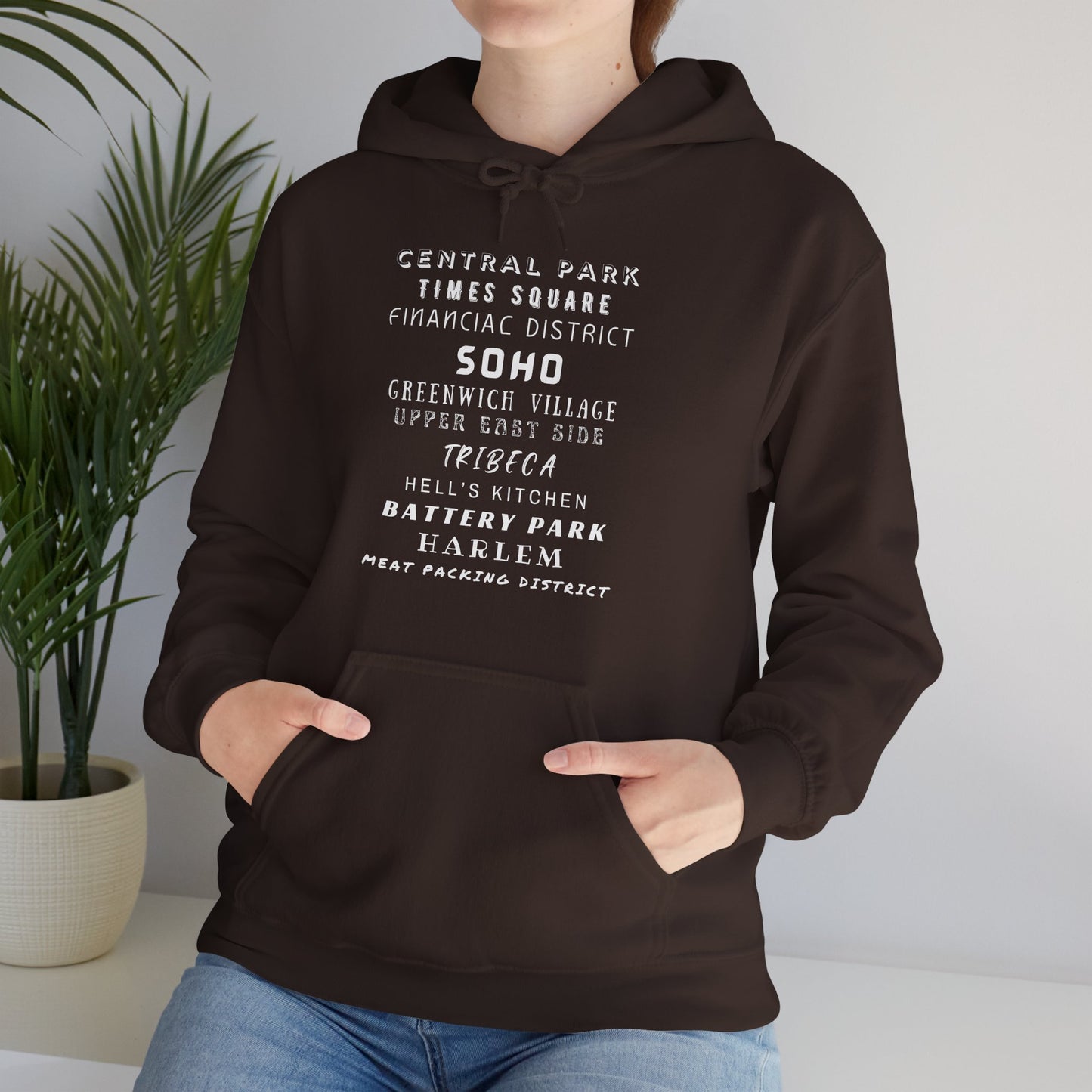 New York Neighborhoods -Unisex Heavy Blend Hooded Sweatshirt (VARIETY OF COLORS) "Iconic NYC on Swag"