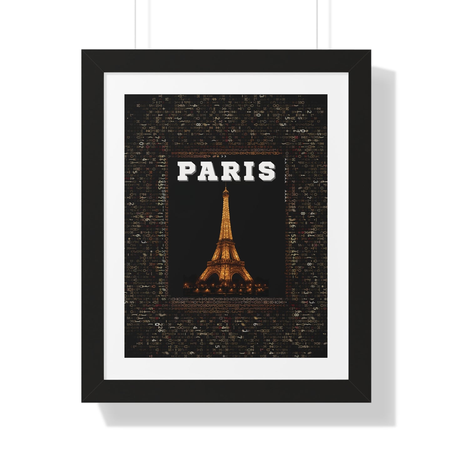 PARIS AT NIGHT- "Sleek Framed Print With Timeless Appeal”