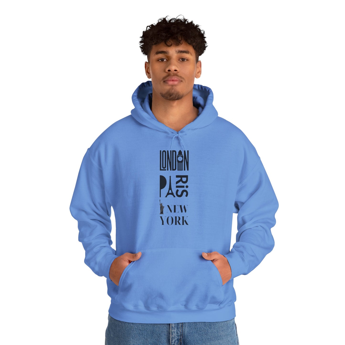 London Paris NY- Unisex Heavy Blend Hooded Sweatshirt (VARIETY OF COLORS)