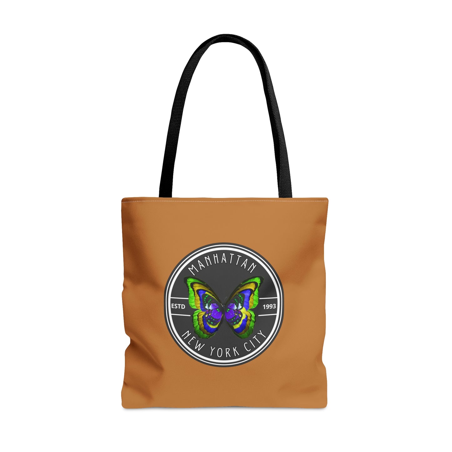 MANHATTAN NYC- AOP Tote Bag (LIGHT BROWN)-"The Bag That Always Gets Compliments"