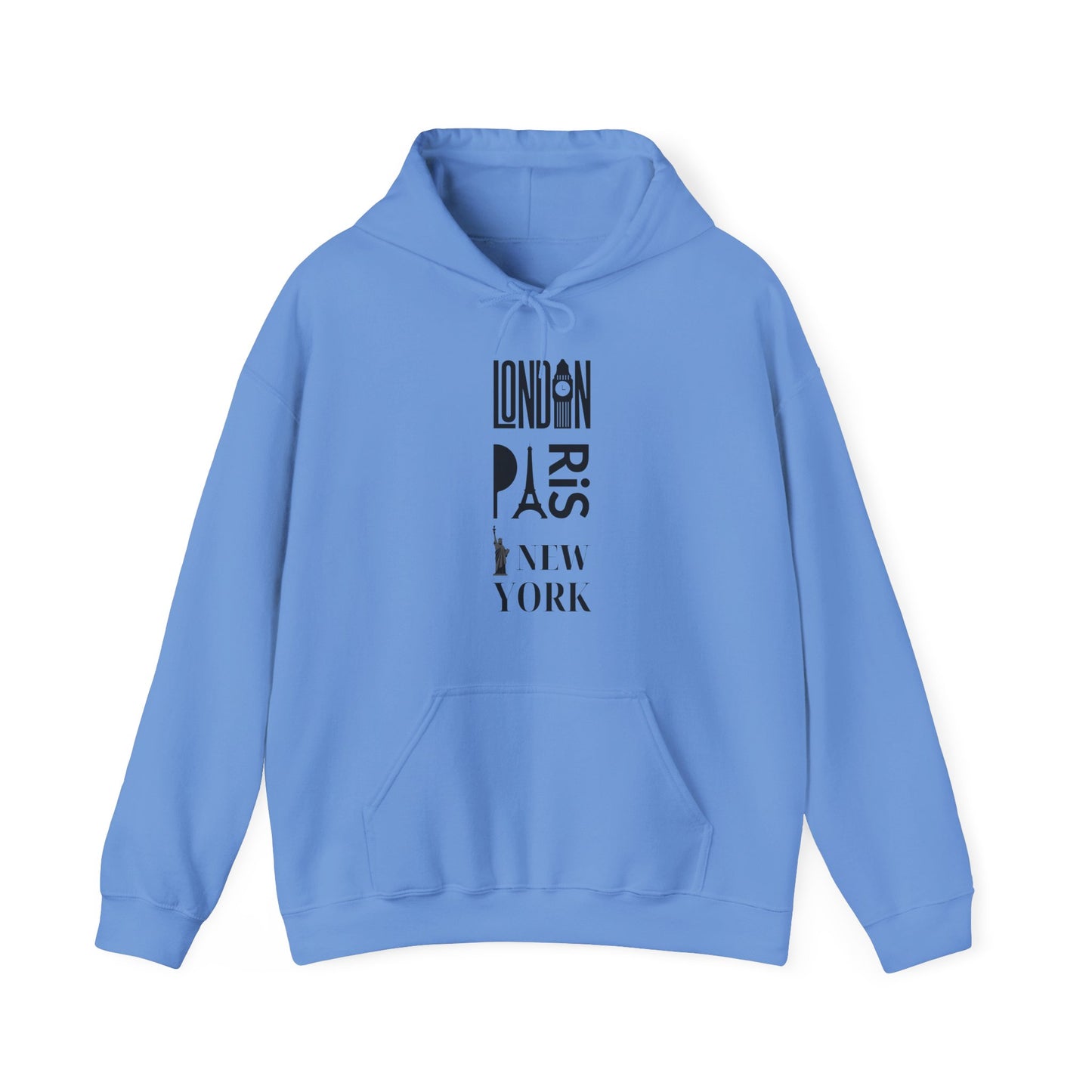 London Paris NY- Unisex Heavy Blend Hooded Sweatshirt (VARIETY OF COLORS)