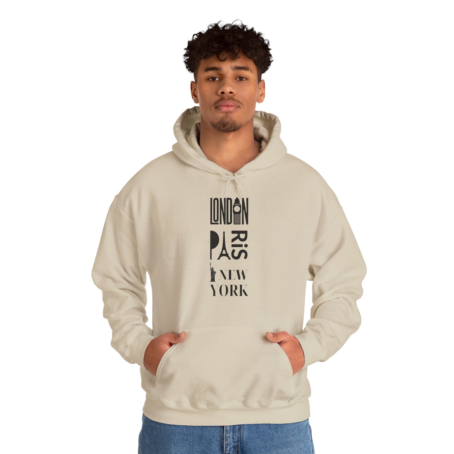 London Paris NY- Unisex Heavy Blend Hooded Sweatshirt (VARIETY OF COLORS)