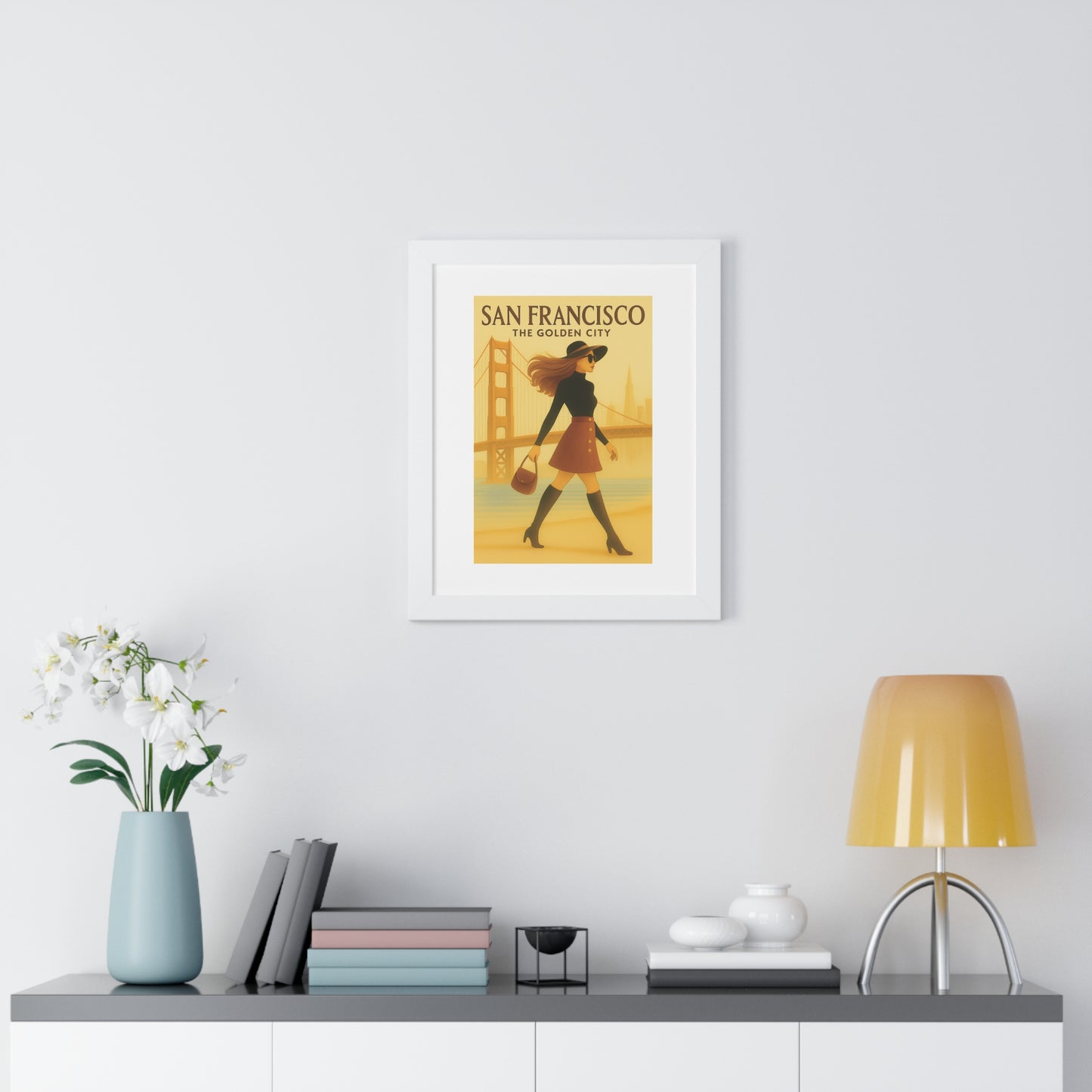SAN Francisco Fashion Model 1970’s- “Trendy Wall Art That Transforms Any Room”