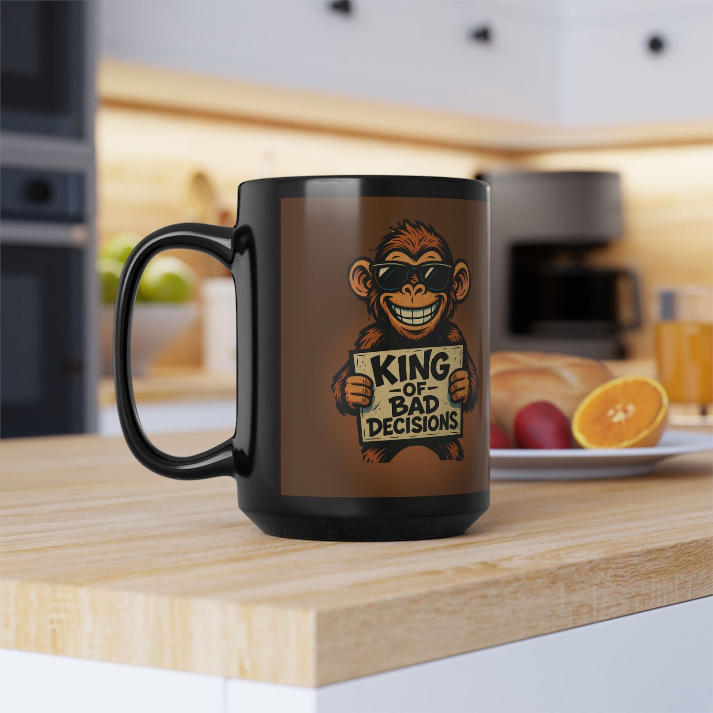 KING OF BAD DECISIONS- Big Mug, 15oz (Brown)