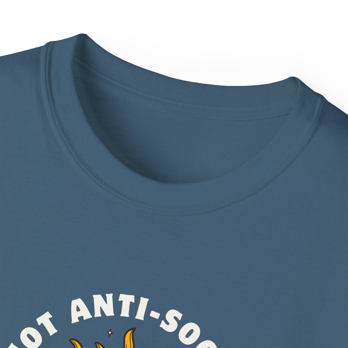 NOT ANTI-SOCIAL, JUST ANTI CHITCHAT- T Shirt (VARIETY OF DARK COLORS) “Your Everyday Outfit Upgrade”