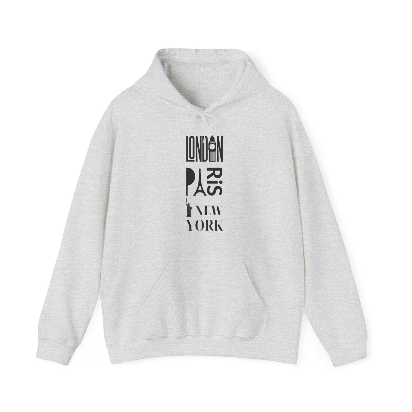 London Paris NY- Unisex Heavy Blend Hooded Sweatshirt (VARIETY OF COLORS)