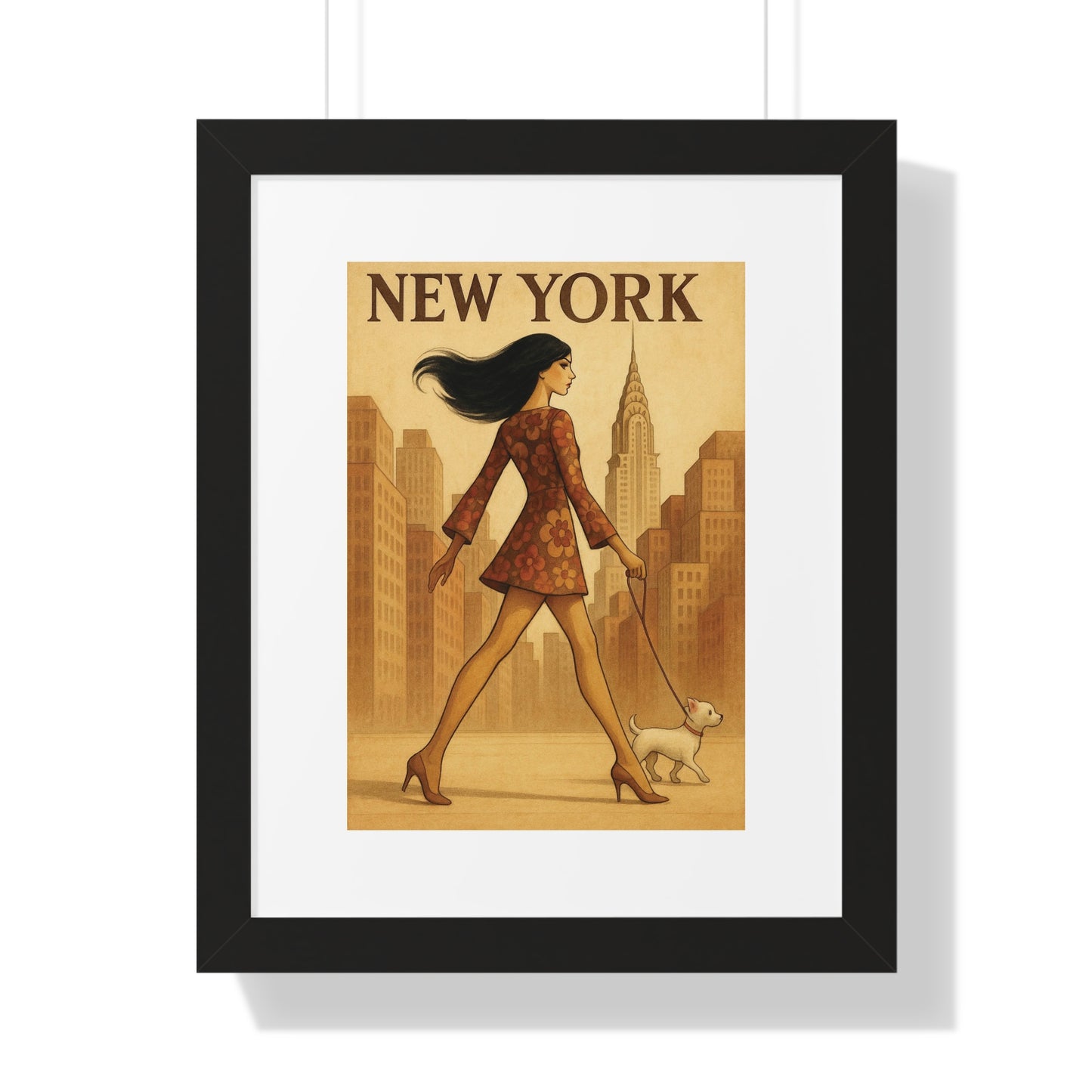 VINTAGE NEW YORK - “Framed Print- Top Pick for Classic Chic Apartment Decor”