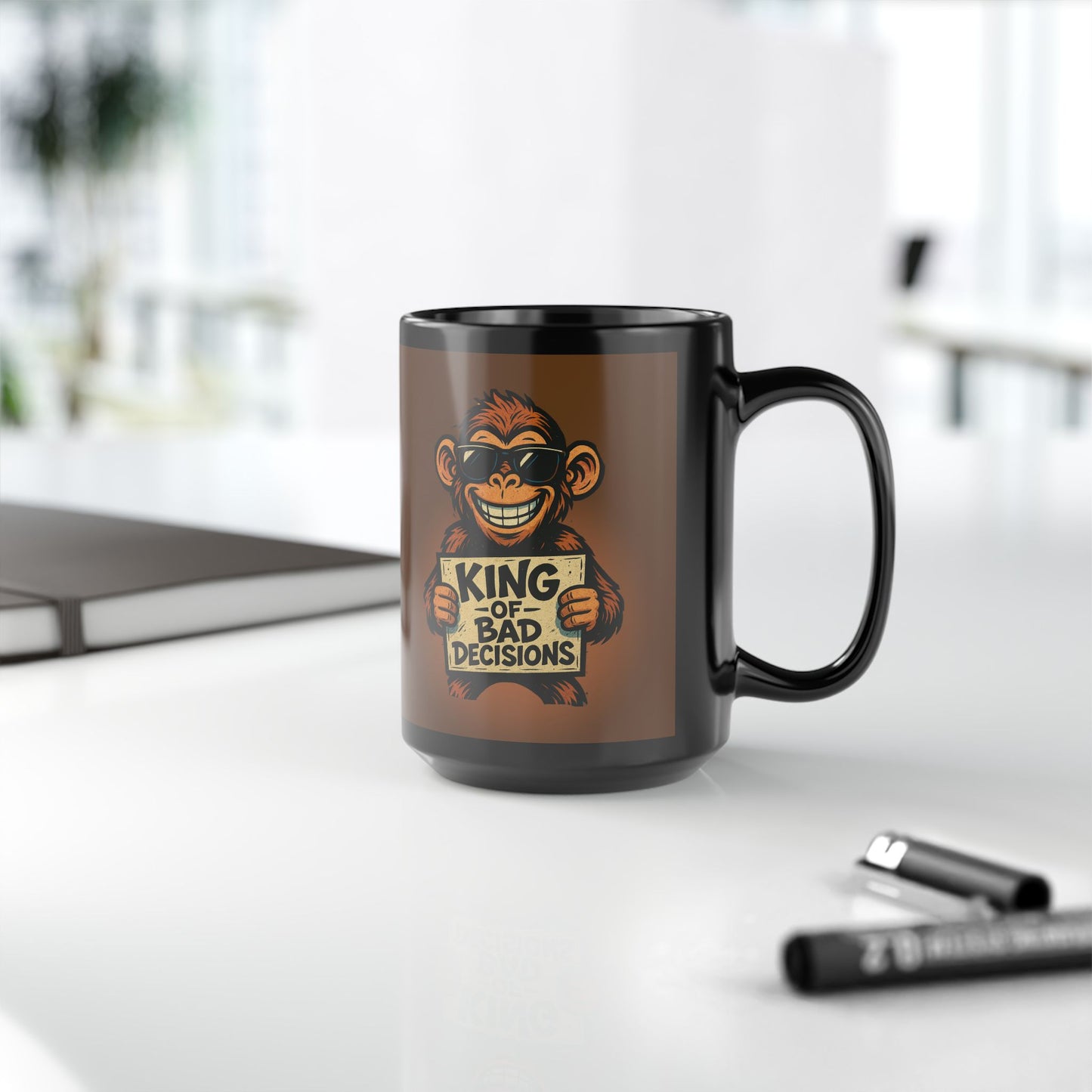 KING OF BAD DECISIONS- Big Mug, 15oz (Brown)