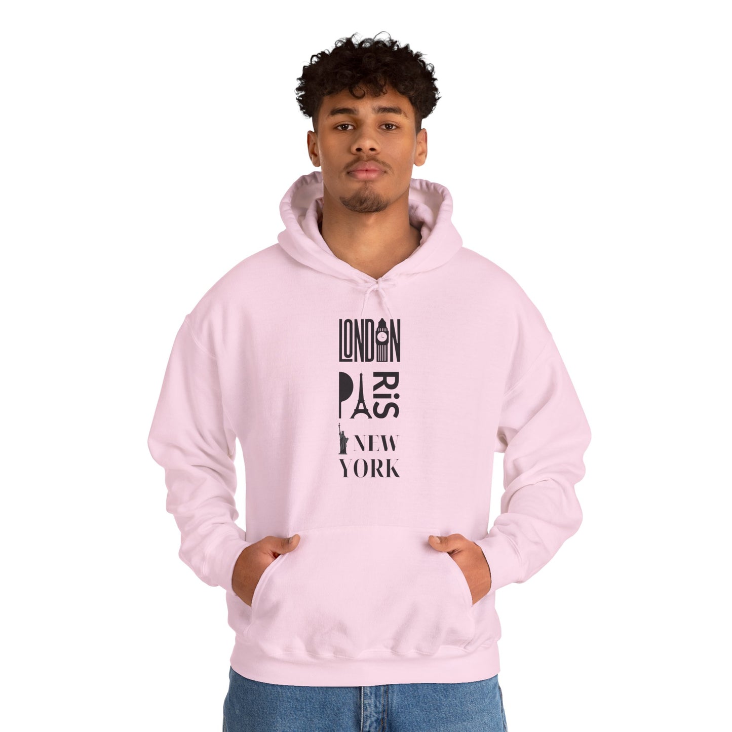 London Paris NY- Unisex Heavy Blend Hooded Sweatshirt (VARIETY OF COLORS)