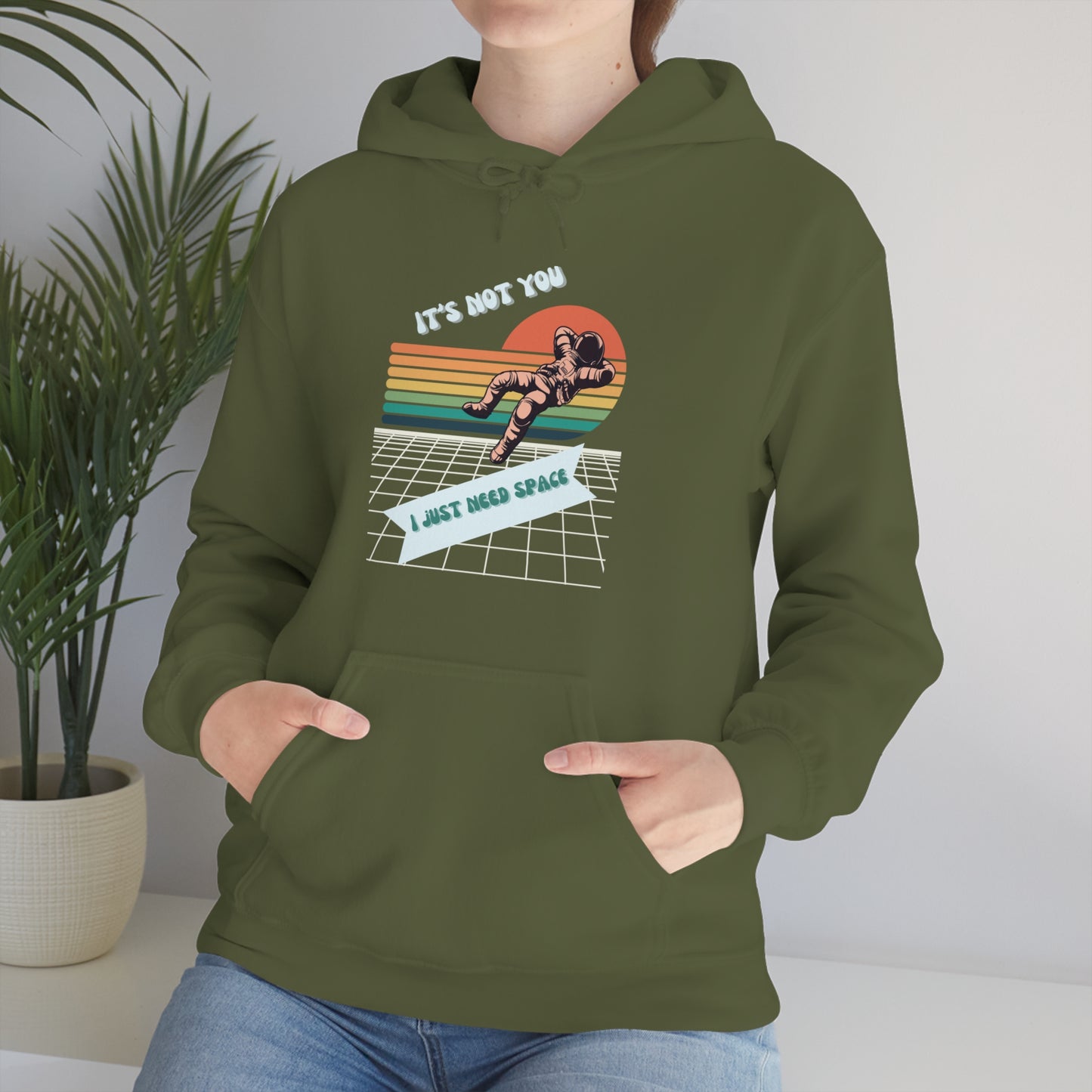 I NEED SPACE- Unisex Heavy Blend Hooded Sweatshirt (VARIETY OF COLORS)