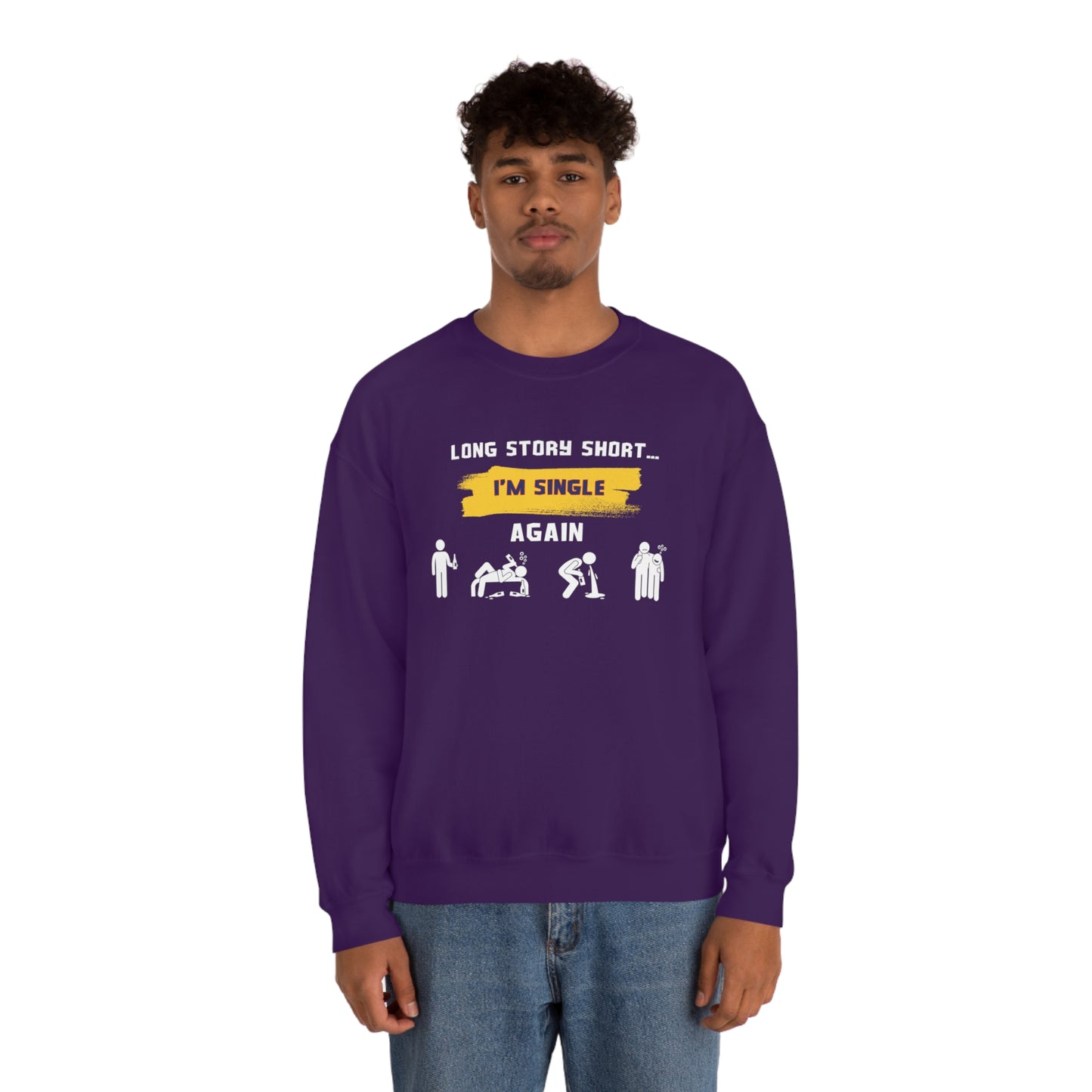 LONG STORY SHORT- Unisex Heavy Blend Crewneck Sweatshirt (VARIETY OF COLORS)