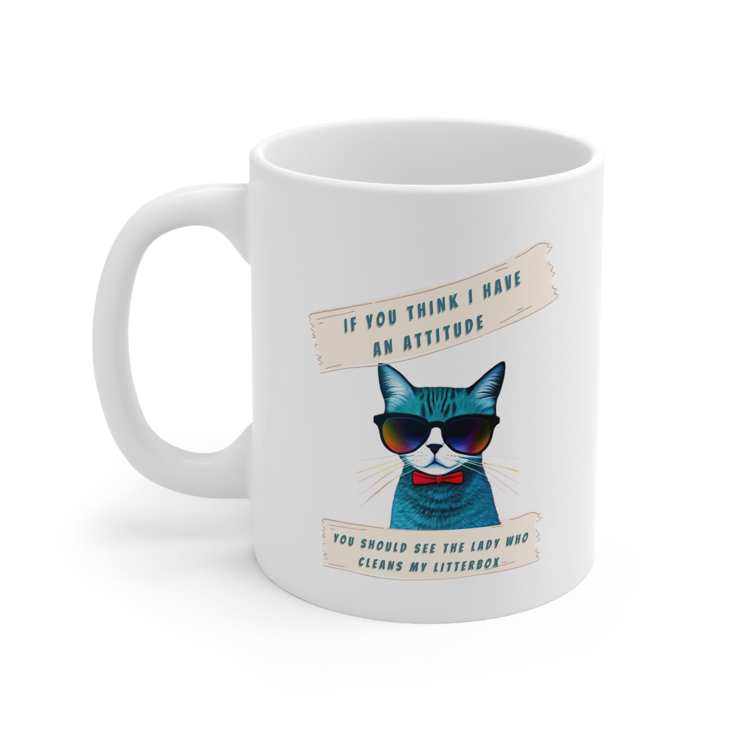 Cat Print Ceramic Mug