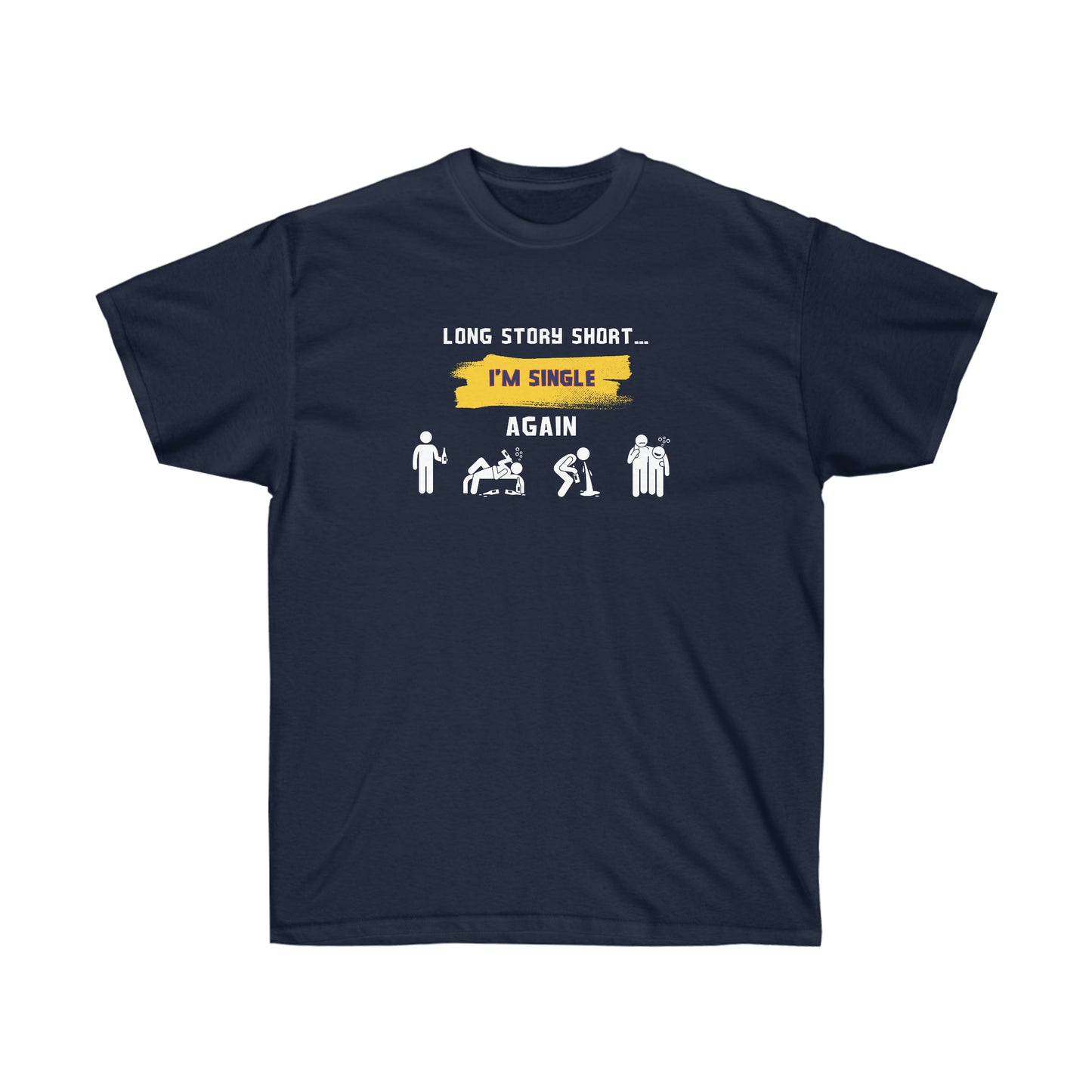 LONG STORY SHORT I’M SINGLE- T-Shirt (VARIETY OF COLORS) GREAT GIFT FOR THOSE “Single by Choice, Slaying by Nature Funny Tee”