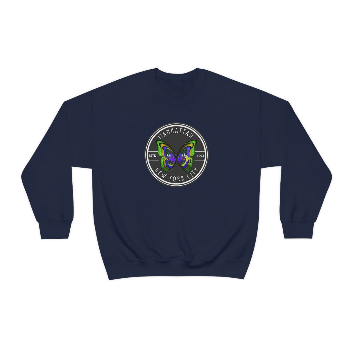 MANHATTAN NYC- Unisex Heavy Blend Crewneck Sweatshirt (VARIETY OF COLORS) "NYC Style Is Always Trending"