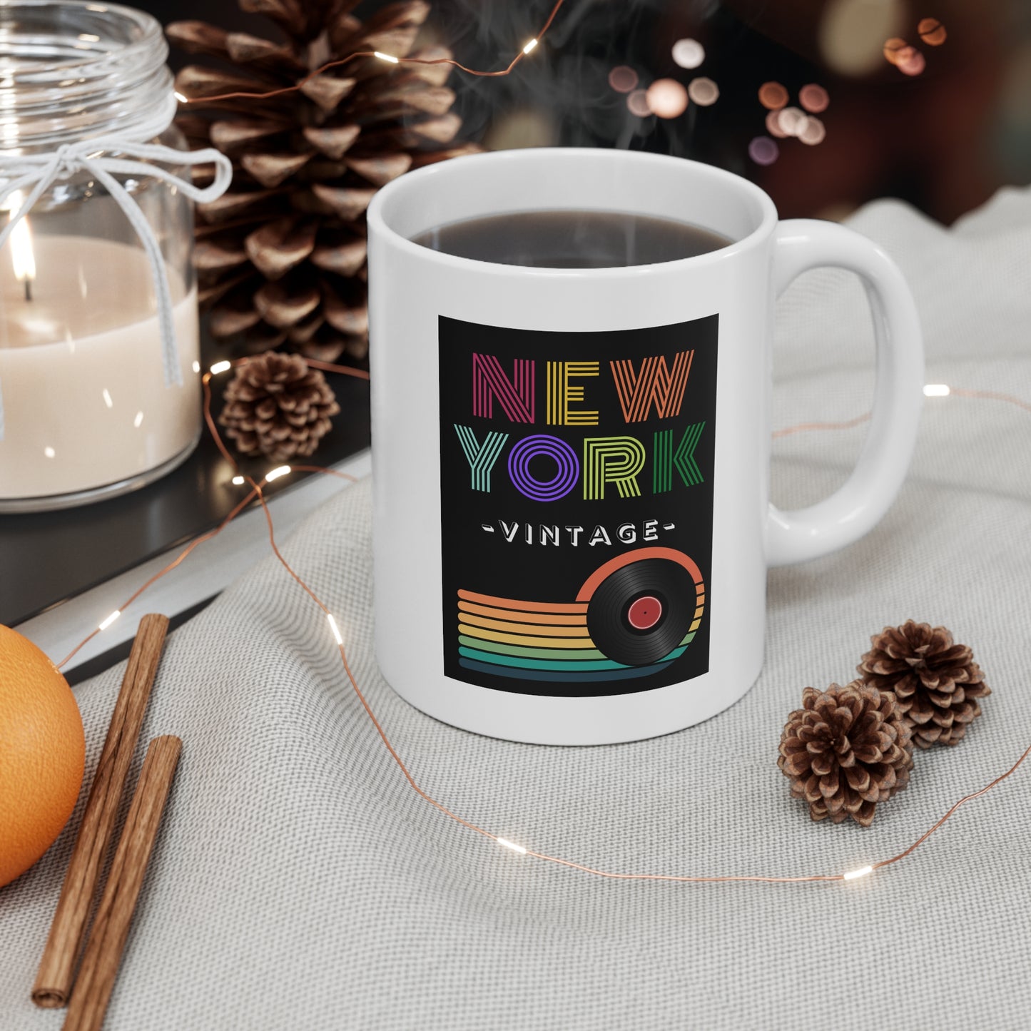 NEW YORK VINTAGE- Ceramic Mug 11oz