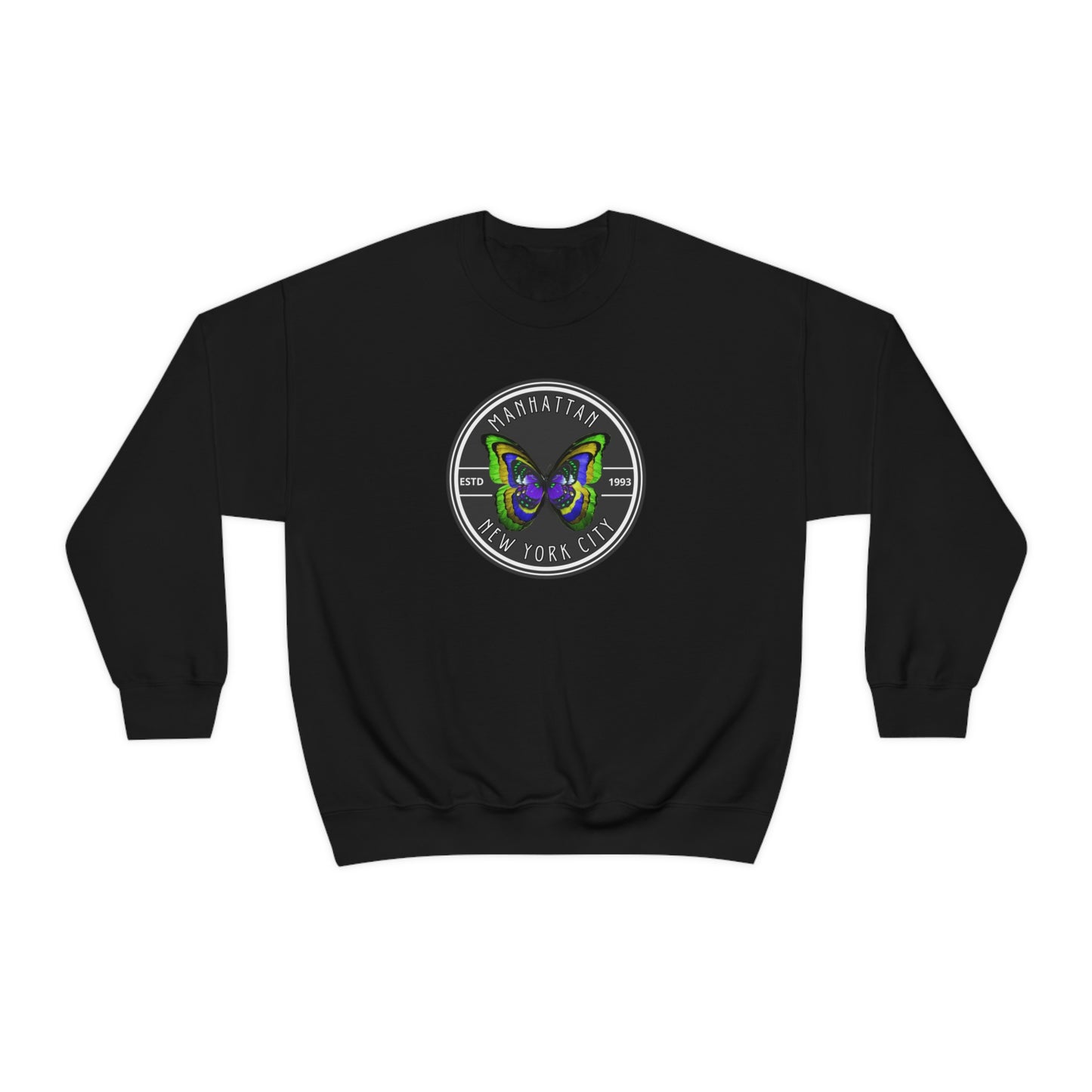 MANHATTAN NYC- Unisex Heavy Blend Crewneck Sweatshirt (VARIETY OF COLORS) "NYC Style Is Always Trending"