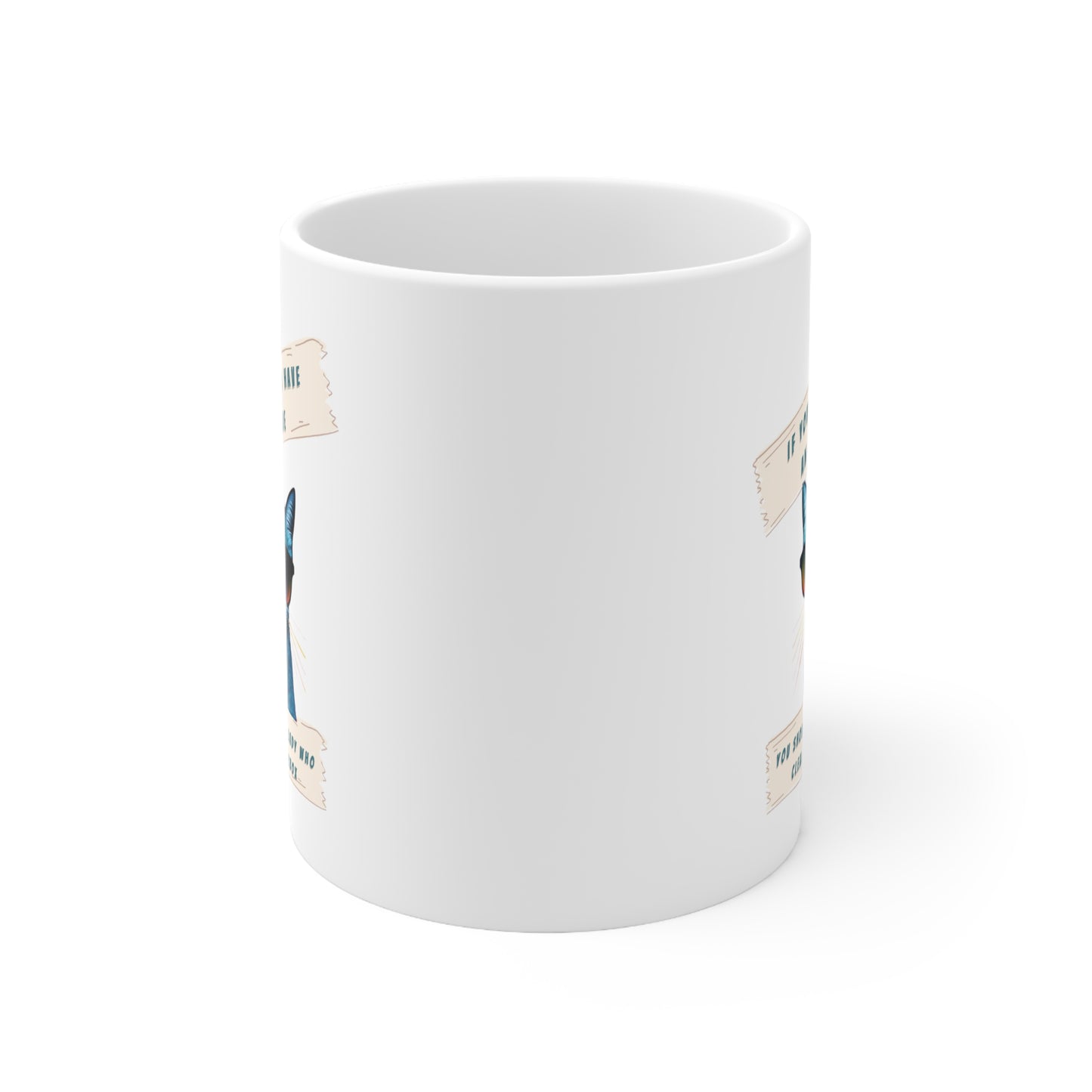 Cat Print Ceramic Mug