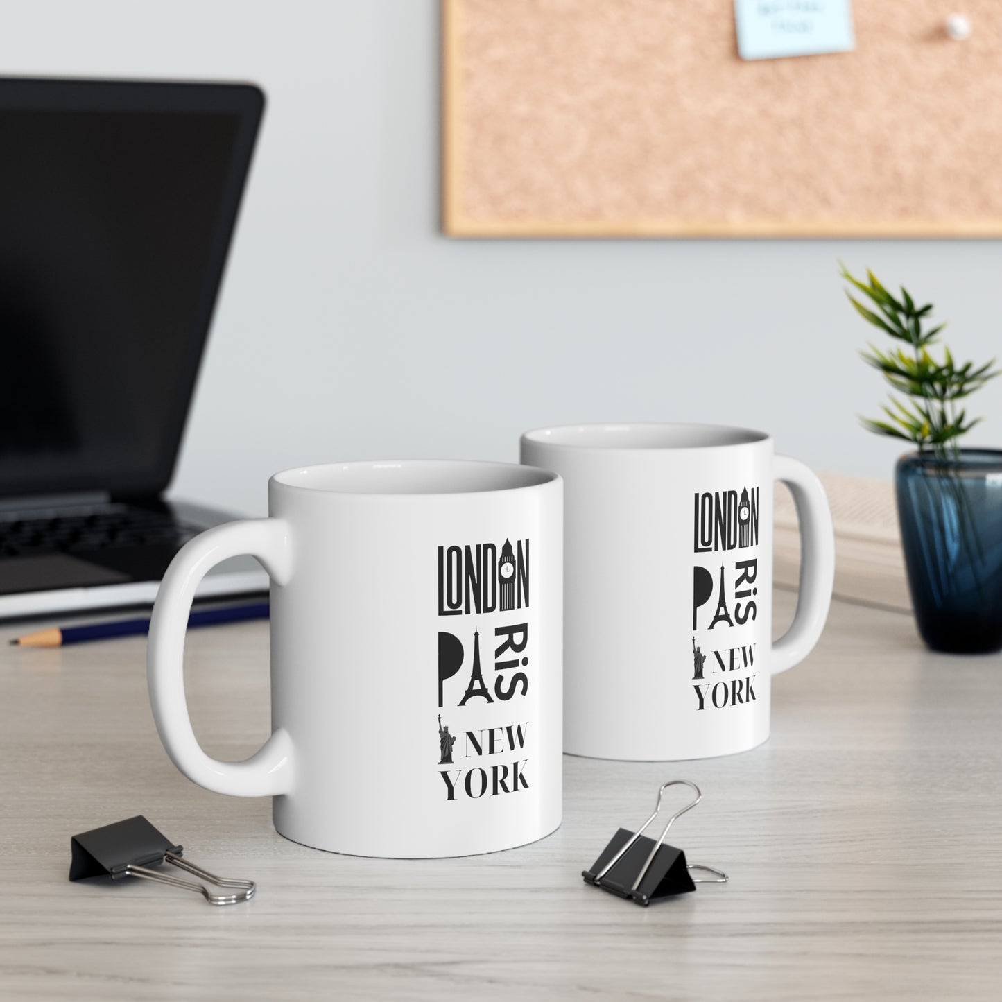 LONDON-PARIS-FRANCE- Ceramic Mug 11oz