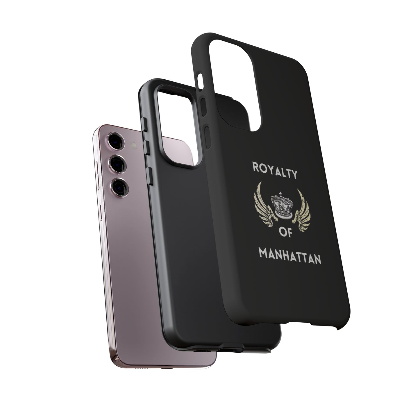 ROYALTY OF MANHATTAN -Tough Phone Cases - Fits Most Phone Sizes!! (BLACK)
