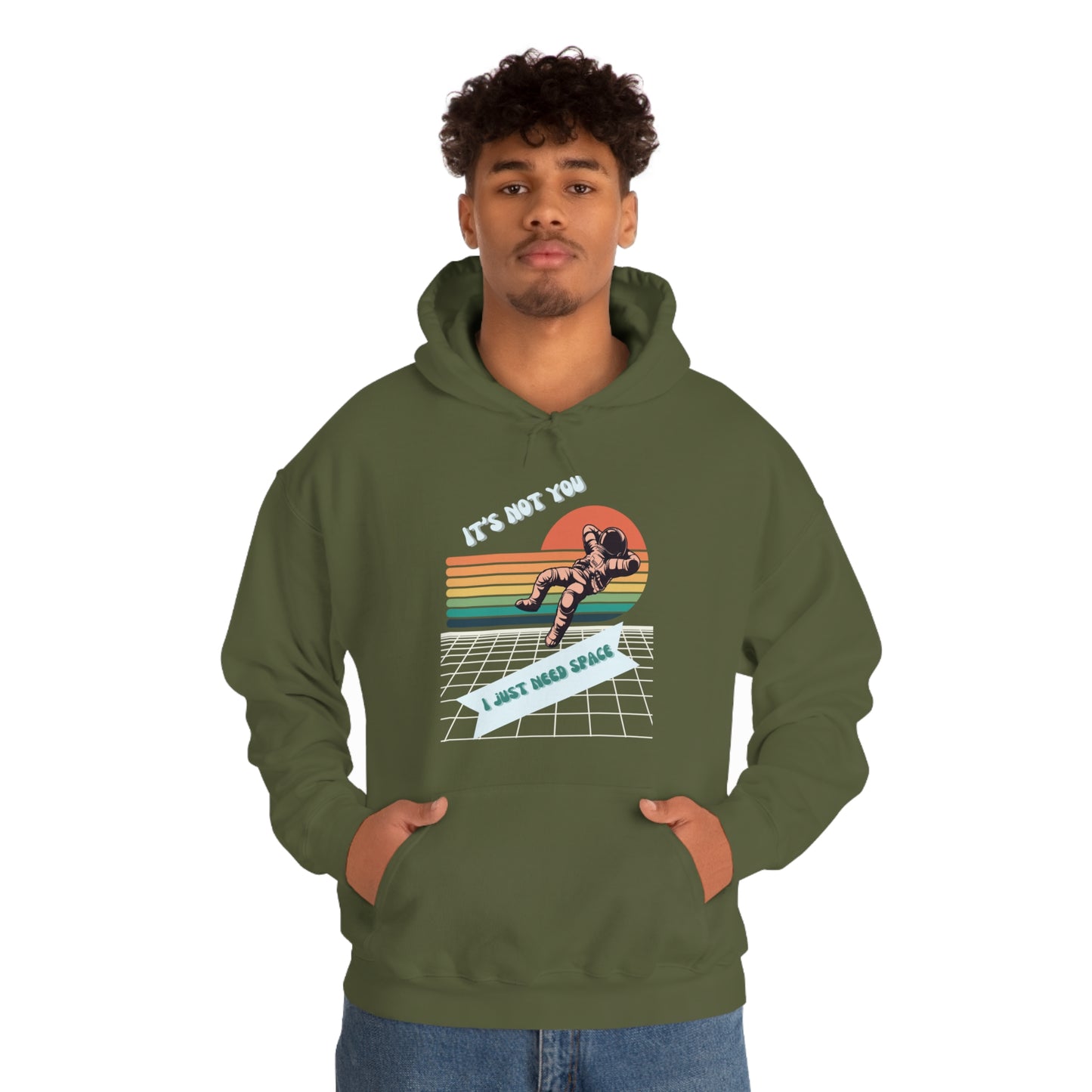 I NEED SPACE- Unisex Heavy Blend Hooded Sweatshirt (VARIETY OF COLORS)