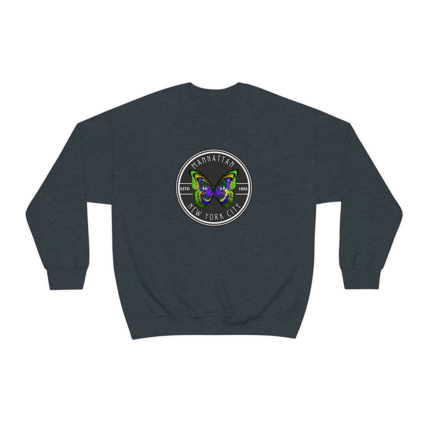 MANHATTAN NYC- Unisex Heavy Blend Crewneck Sweatshirt (VARIETY OF COLORS) "NYC Style Is Always Trending"
