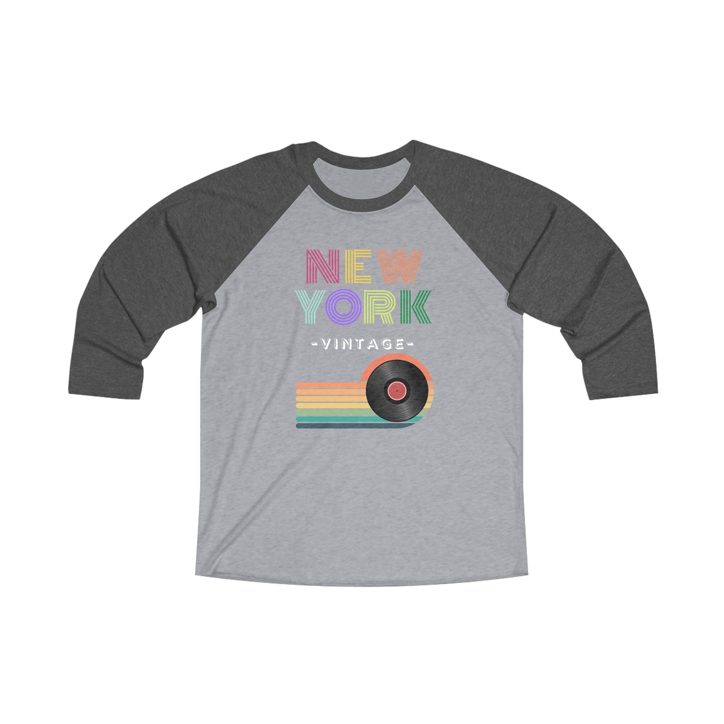 NEW YORK VINTAGE - Unisex Tri-Blend 34 Raglan Tee