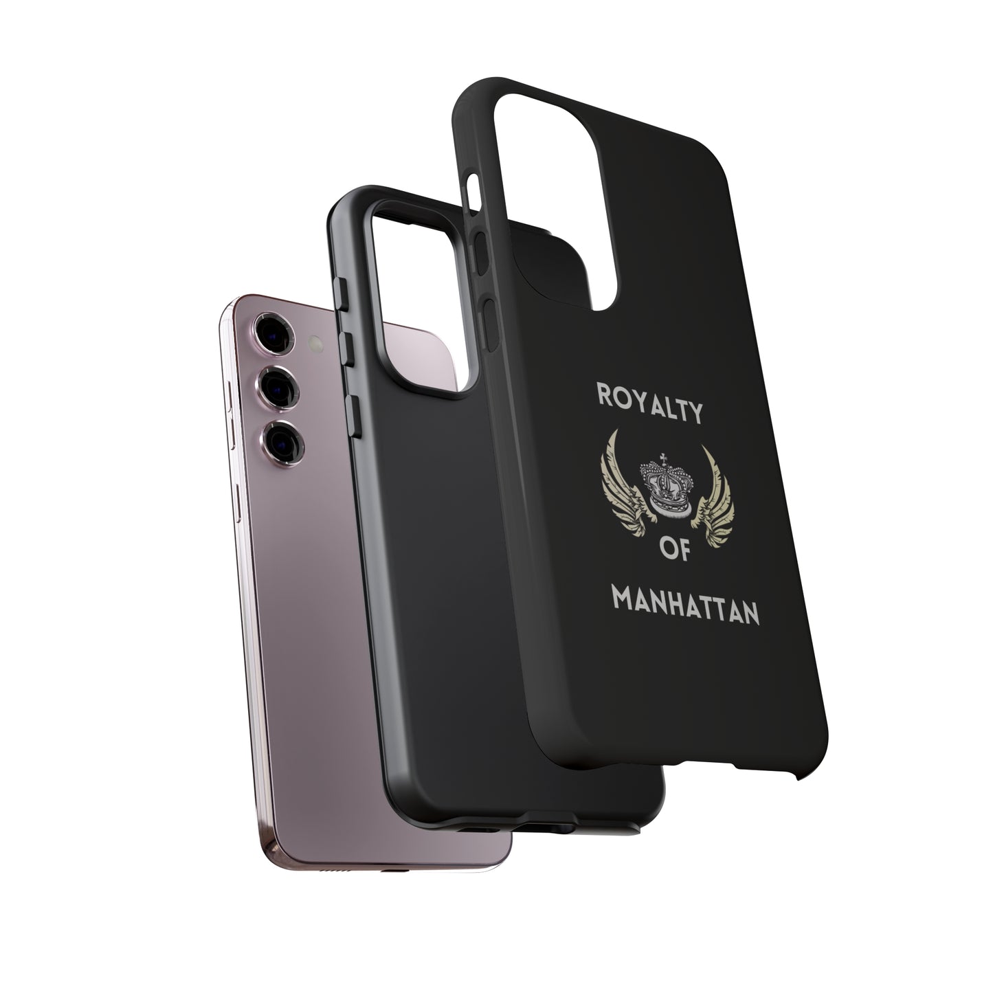 ROYALTY OF MANHATTAN -Tough Phone Cases - Fits Most Phone Sizes!! (BLACK)