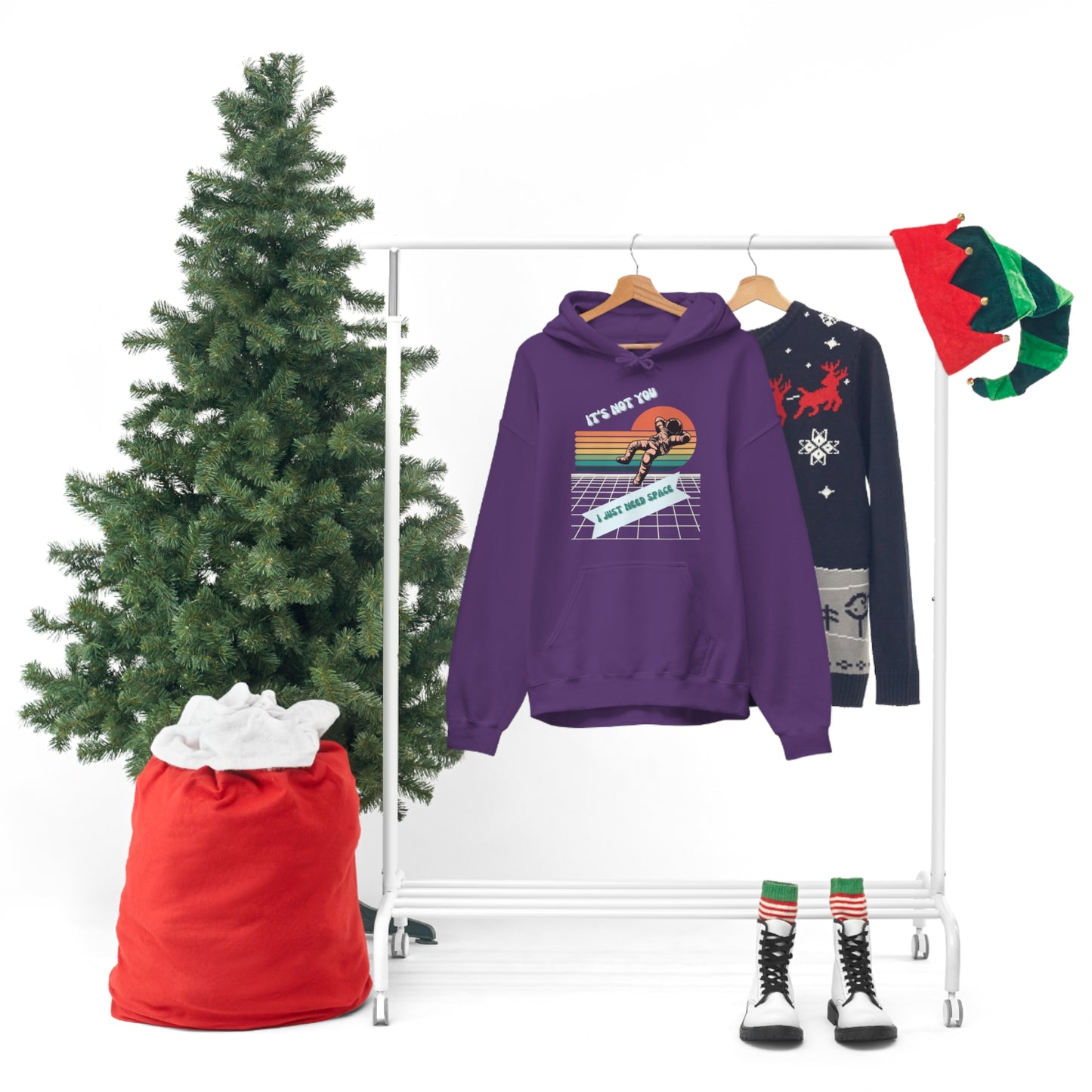 I NEED SPACE- Unisex Heavy Blend Hooded Sweatshirt (VARIETY OF COLORS)