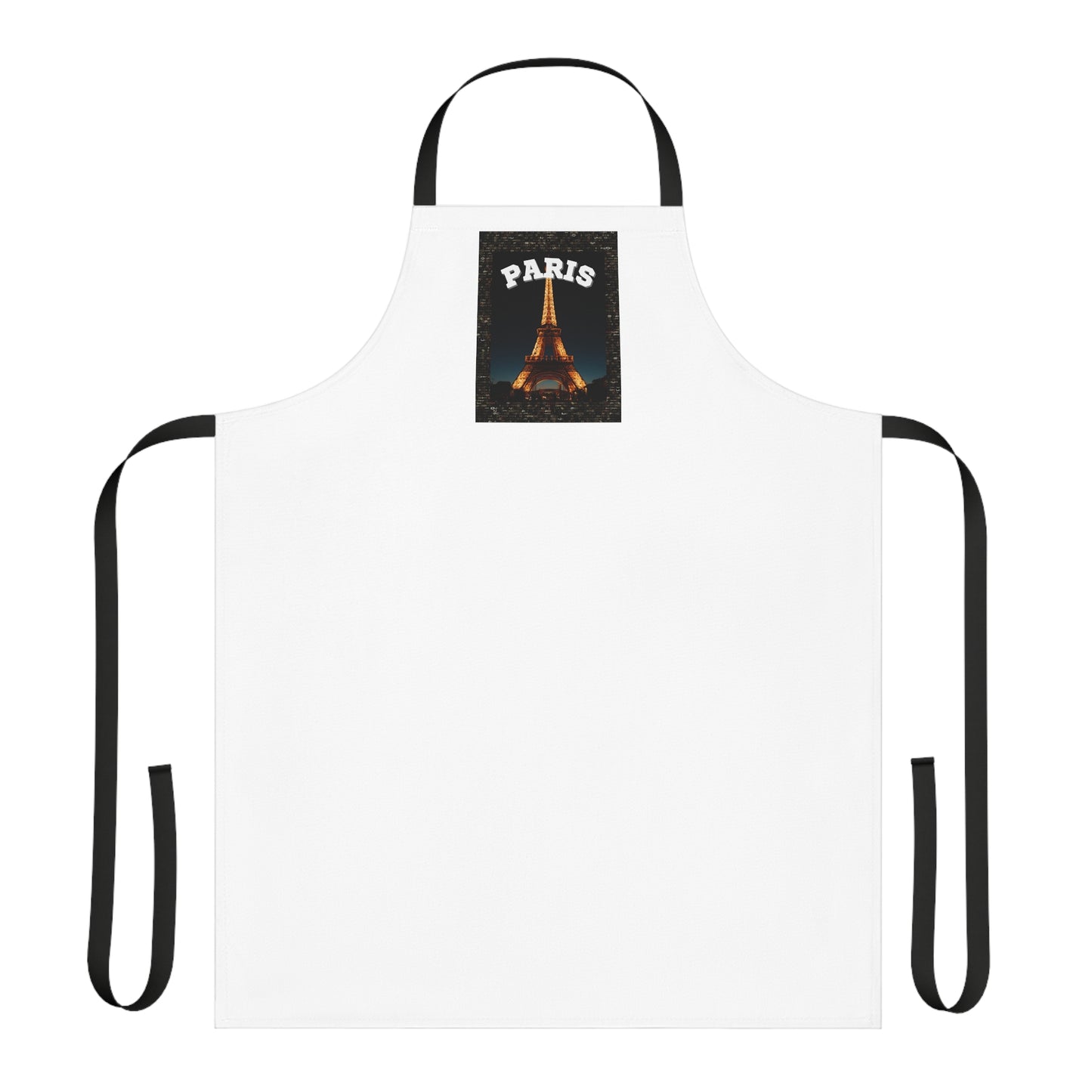 PARIS AT NIGHT- Apron (AOP) (WHITE)"Great Gift for Paris Travel Goals"