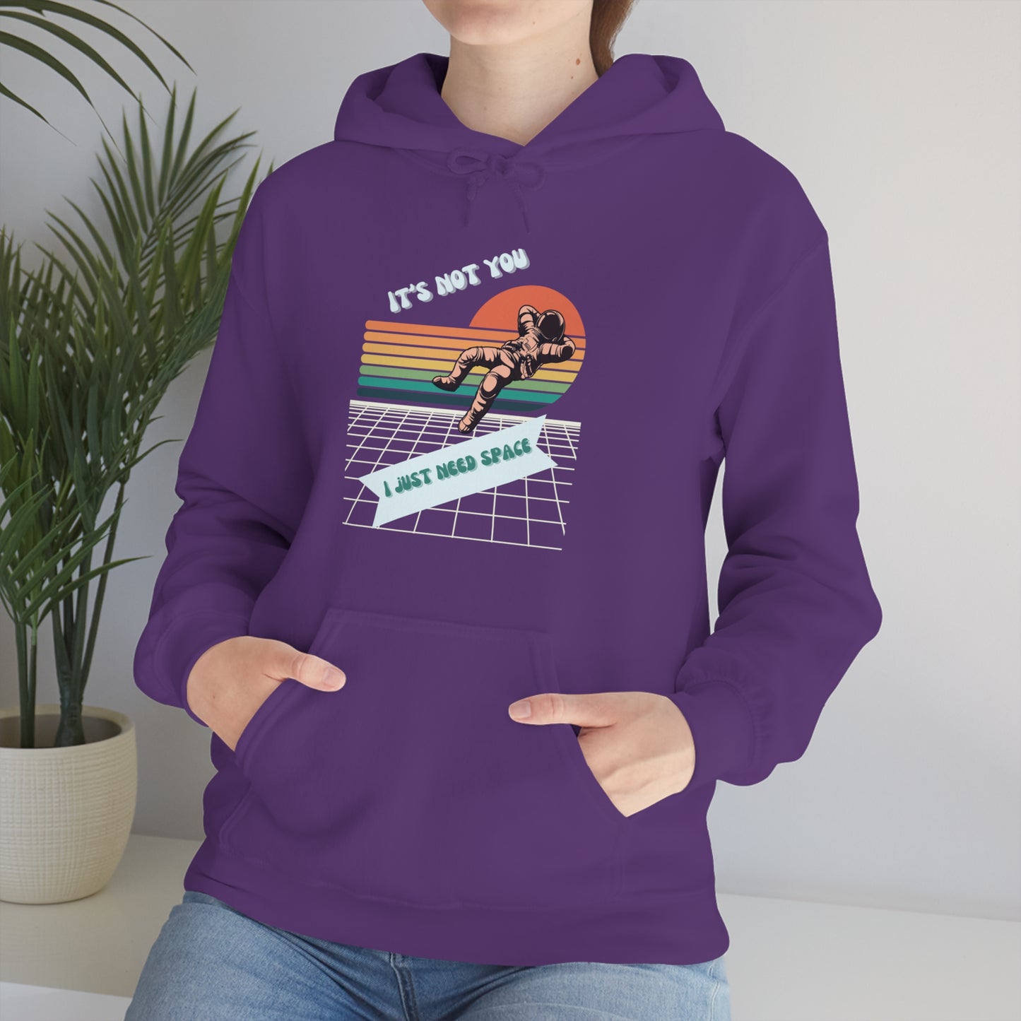 I NEED SPACE- Unisex Heavy Blend Hooded Sweatshirt (VARIETY OF COLORS)