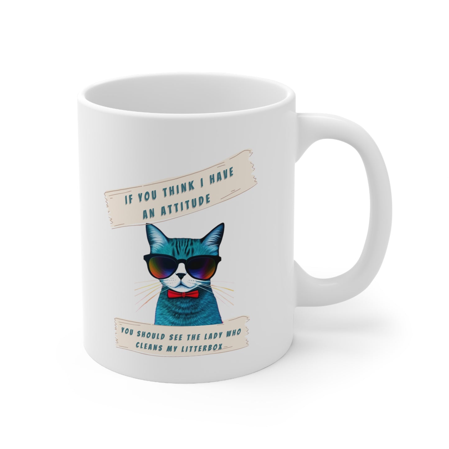 Cat Print Ceramic Mug
