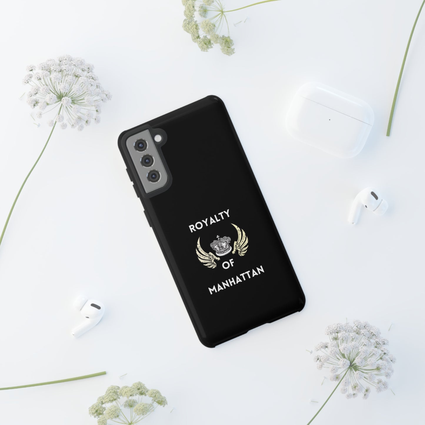 ROYALTY OF MANHATTAN -Tough Phone Cases - Fits Most Phone Sizes!! (BLACK)