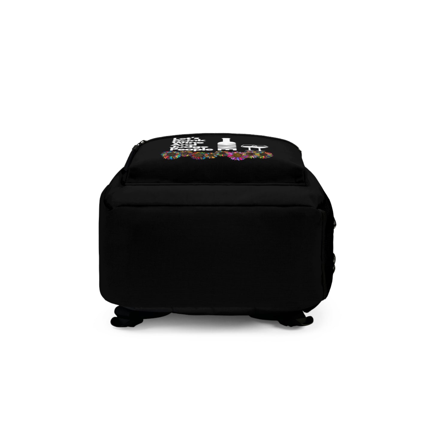 LETS DRINK WINE AND JUDGE PEOPLE- Empire Backpack (BLACK)""Wine Humor Classic for Every Season"