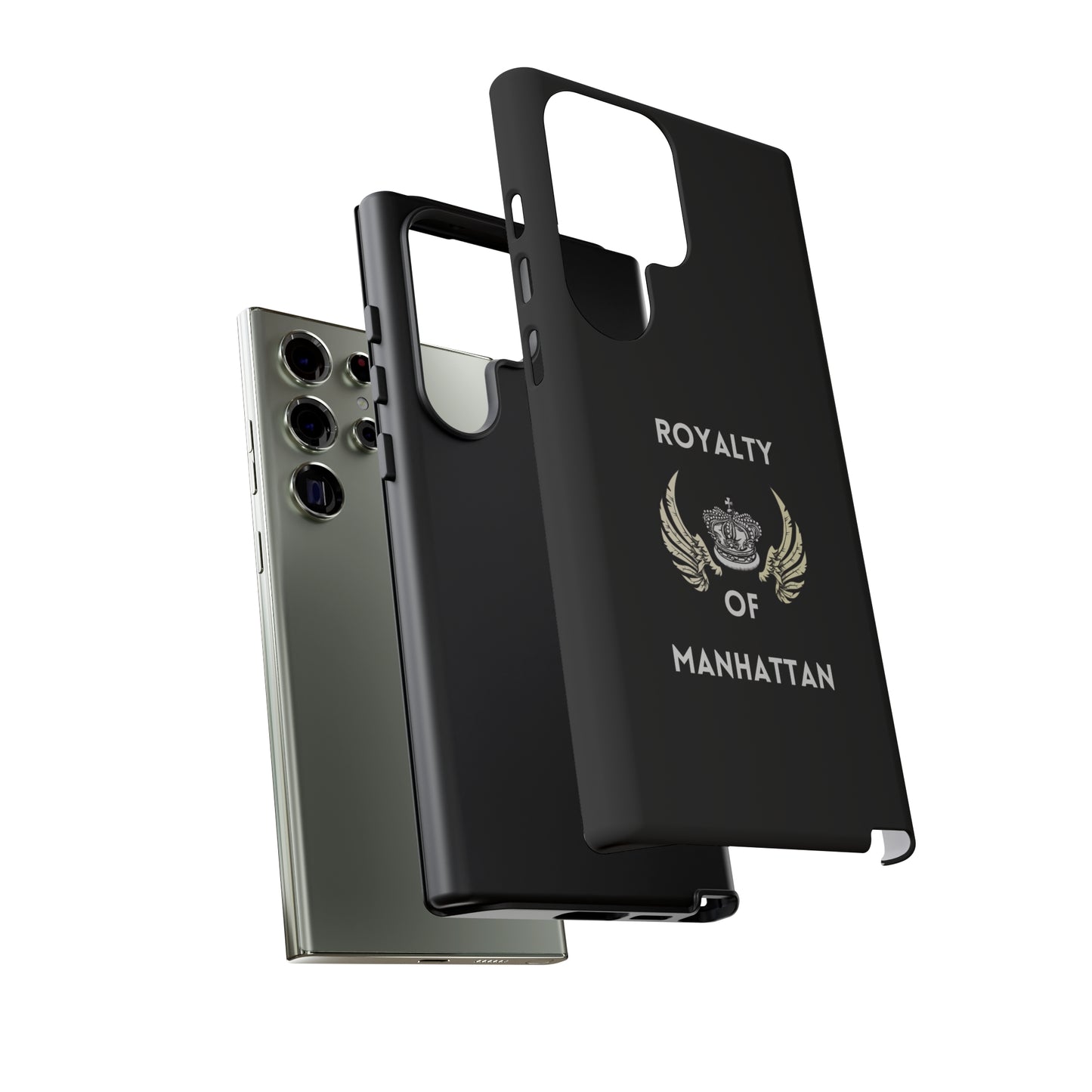 ROYALTY OF MANHATTAN -Tough Phone Cases - Fits Most Phone Sizes!! (BLACK)